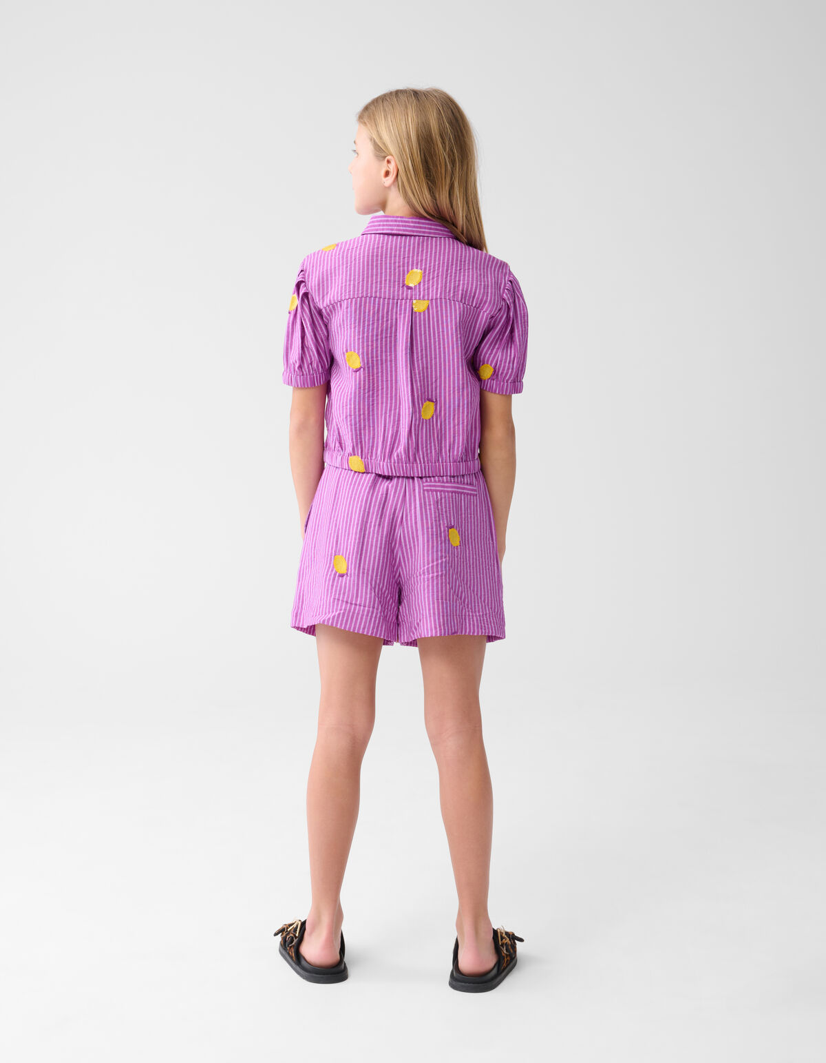 Zitrone Nadelstreifen Kurz Lila SHOEBY GIRLS