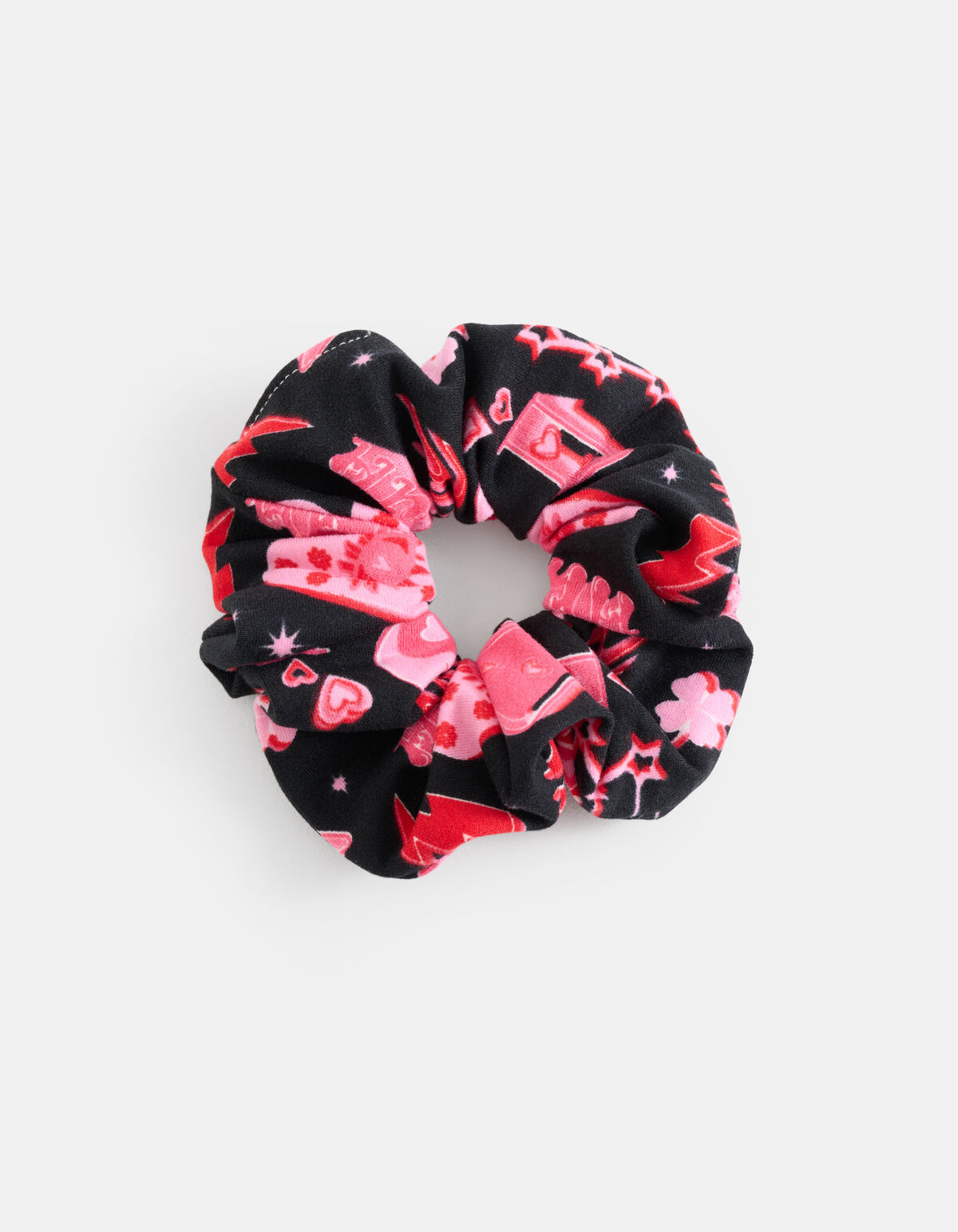 Bedrucktes Haargummi Rosa SHOEBY ACCESSOIRES
