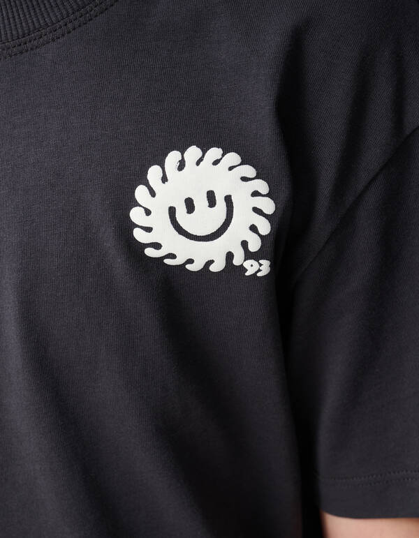 Smiley Sun Artwork T-shirt Dunkelgrau SHOEBY BOYS