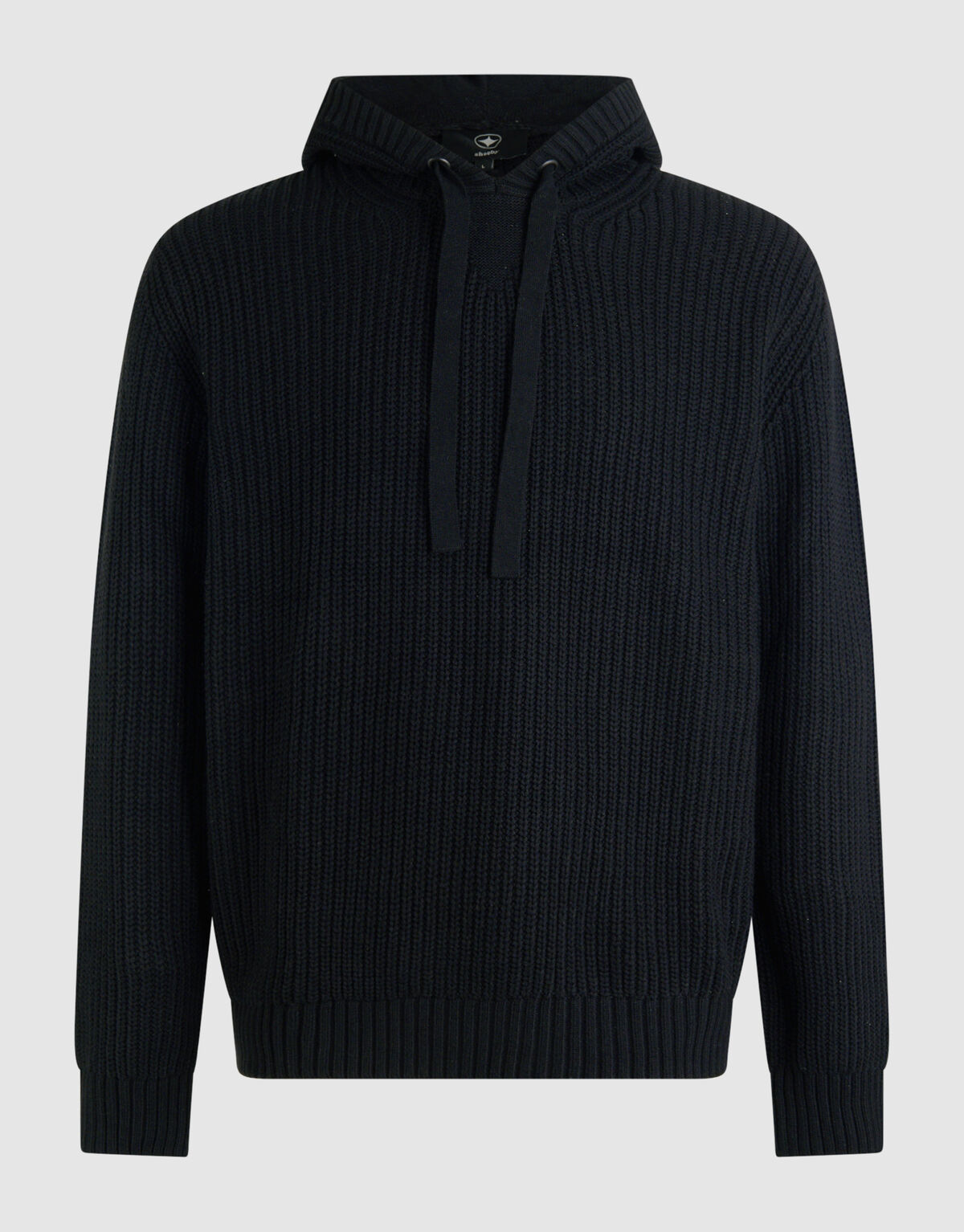 Gestrickter schwarzer Hoodie SHOEBY MEN