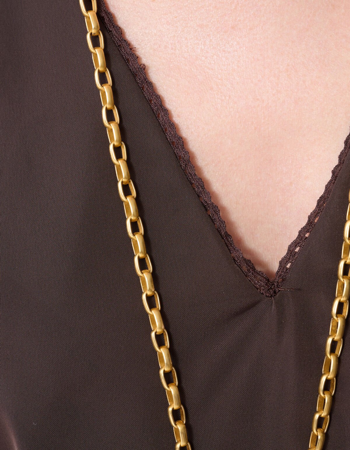 Satin Top Dunkelbraun Bei Mieke SHOEBY WOMEN