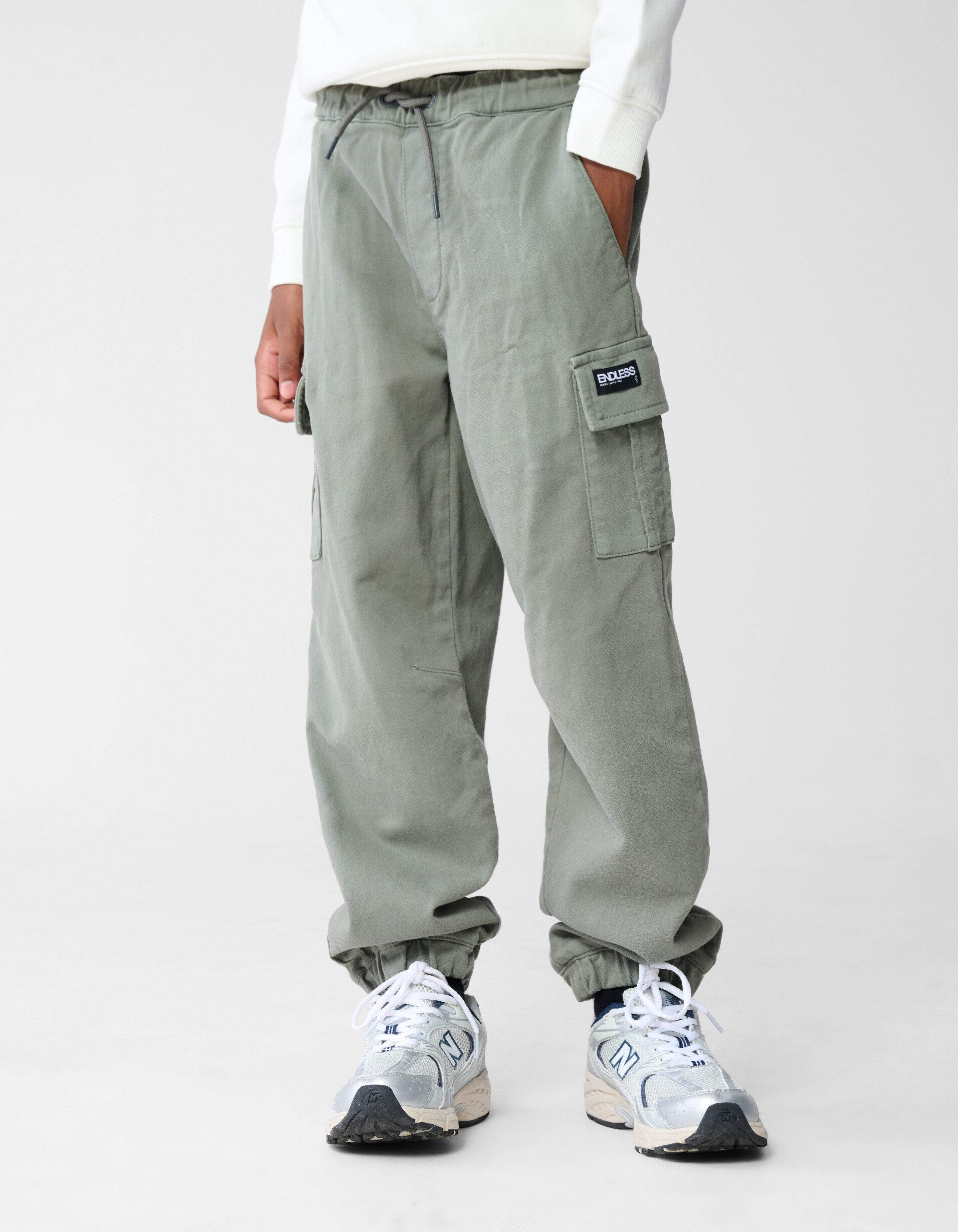 L&auml;ssige Jogging Cargo-Hose Khaki SHOEBY BOYS