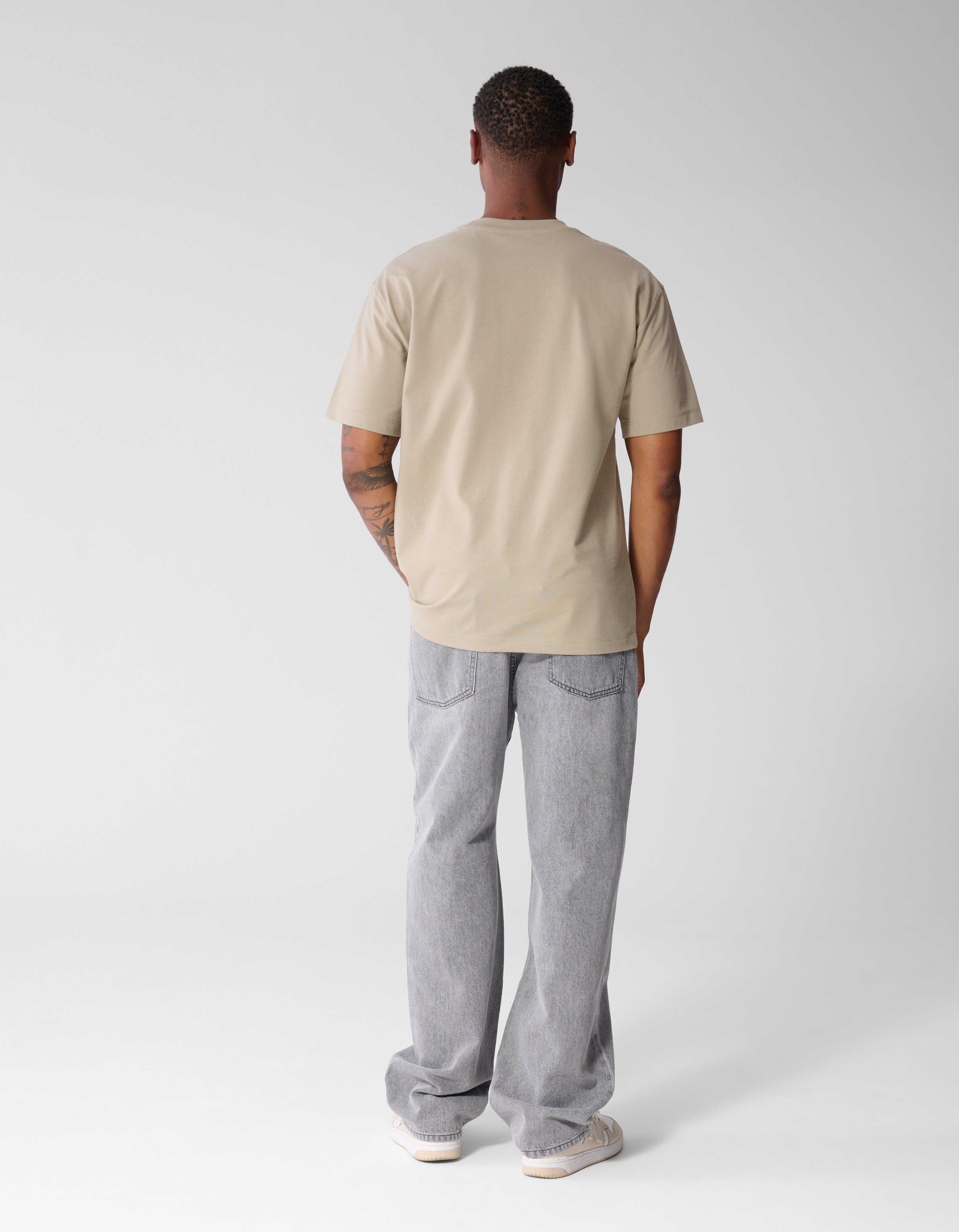 Twill-Grafik-T-Shirt Hellgr&uuml;n SHOEBY MEN