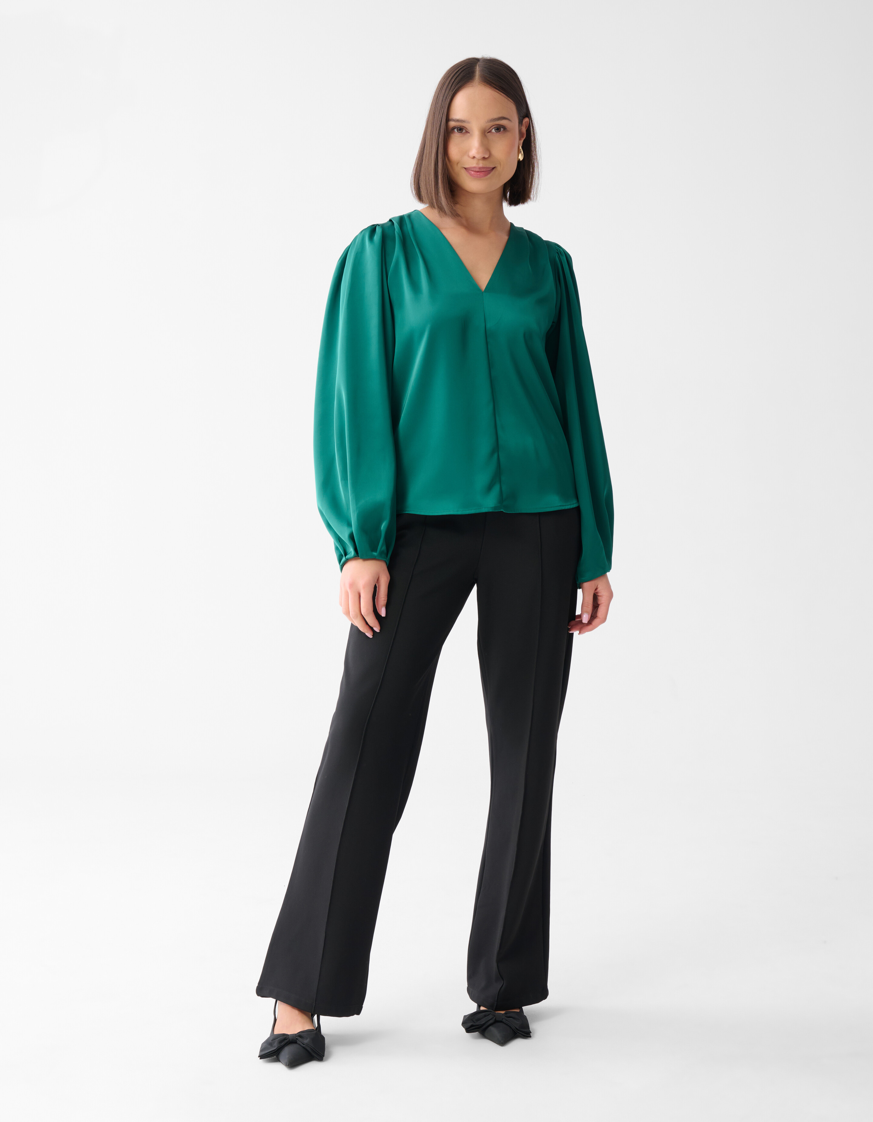 Rosenbluse Dunkelgrün SHOEBY WOMEN