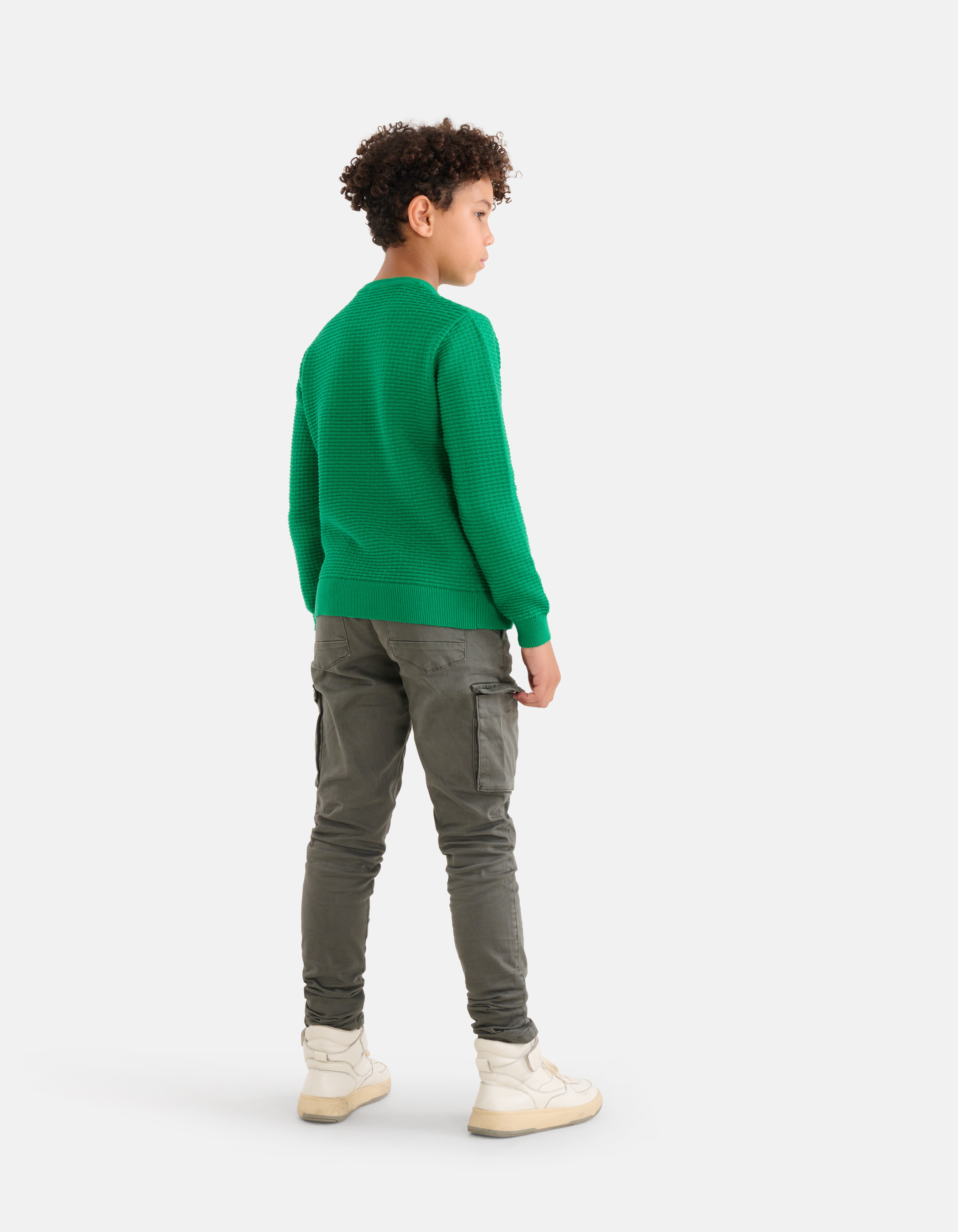 Strukturierter Pullover Grün SHOEBY BOYS