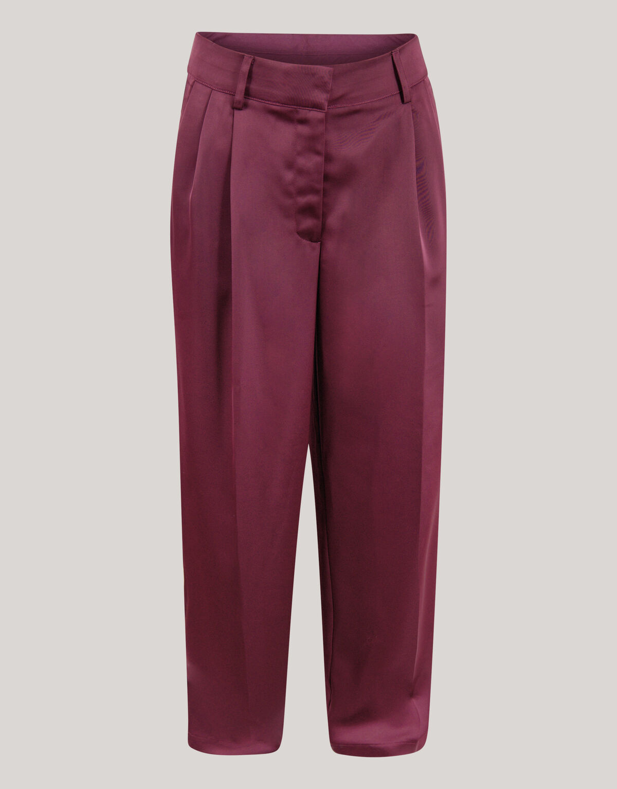 Satin Pantaloons mit weitem Bein Dunkelrot von Lon SHOEBY WOMEN