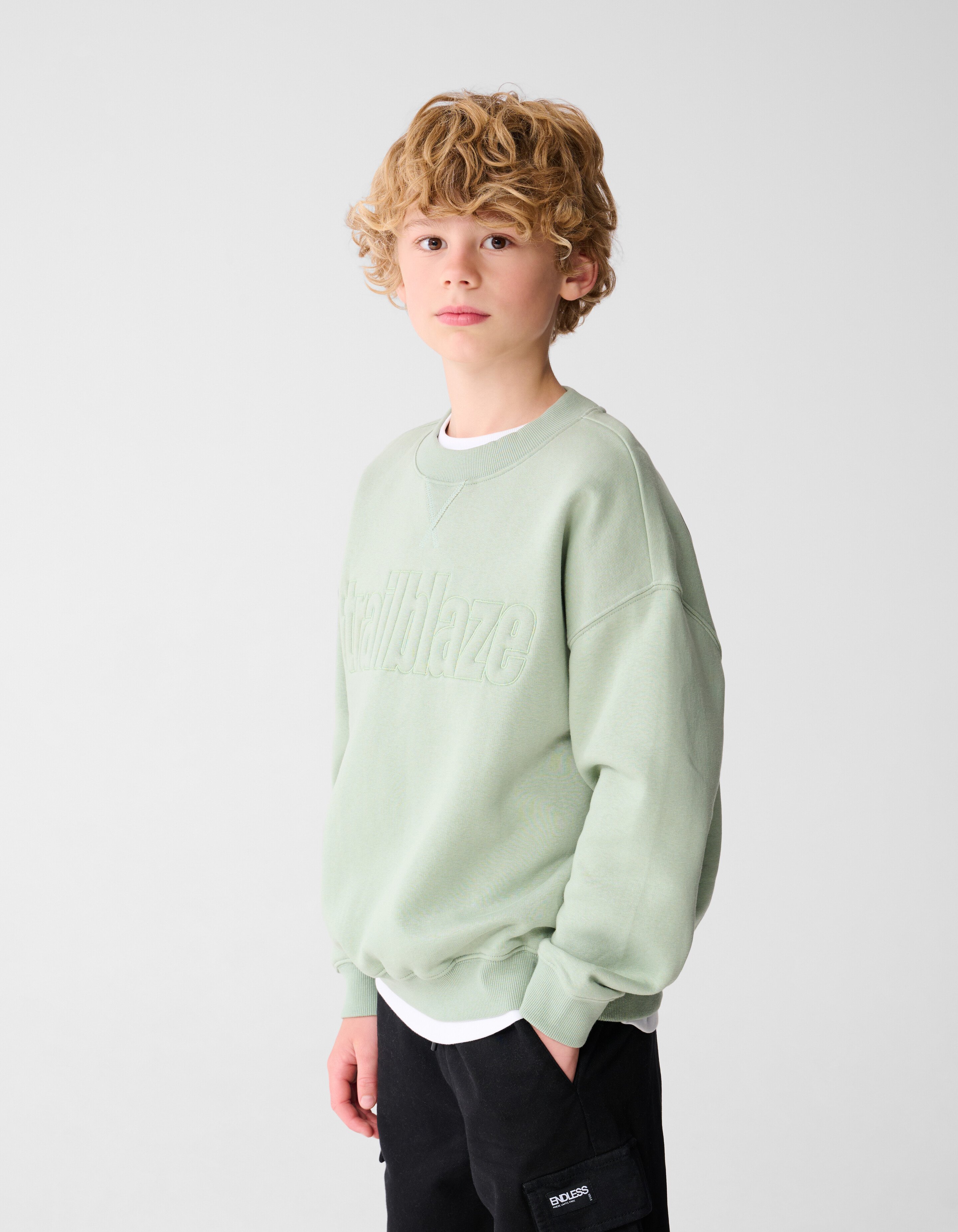 Trailraze Kunstwerk Pullover Grün SHOEBY BOYS