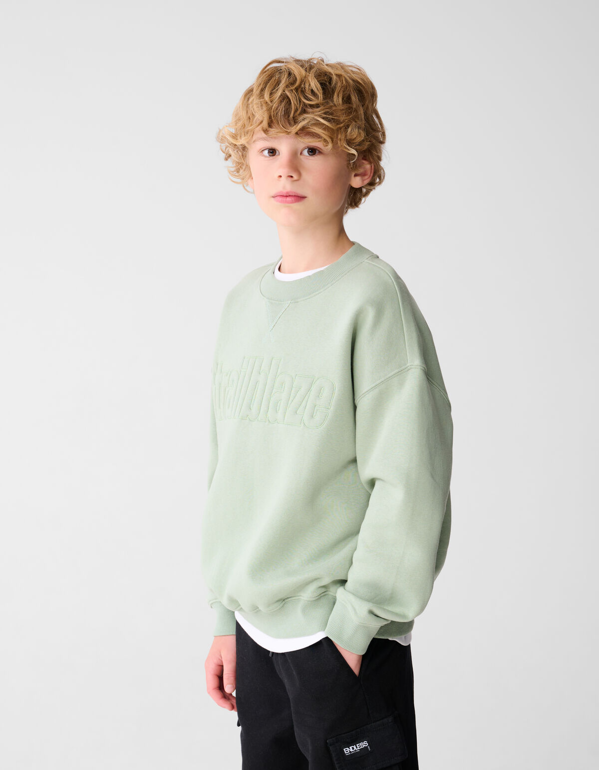 Trailraze Kunstwerk Pullover Grün SHOEBY BOYS