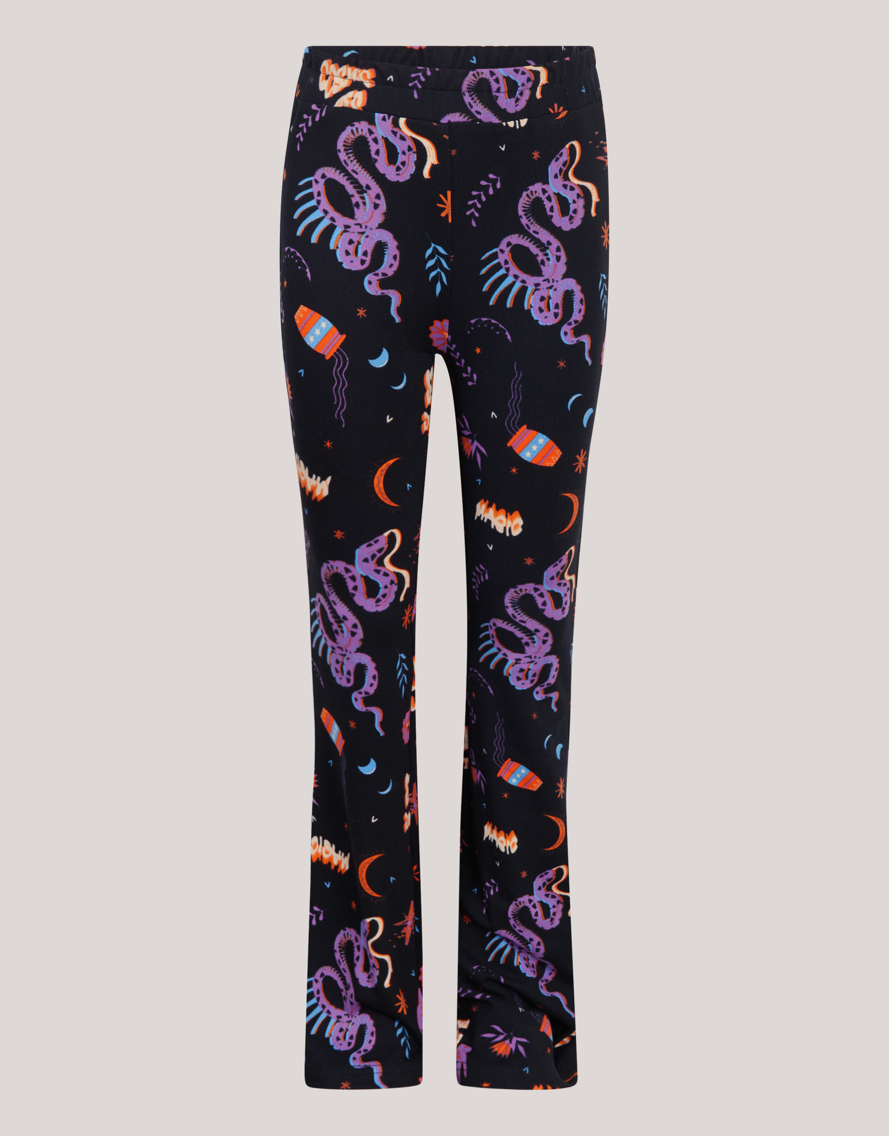Bedruckte Flared Leggings Schwarz SHOEBY GIRLS