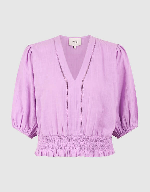 Tape Cropped Top Hellviolett SHOEBY WOMEN