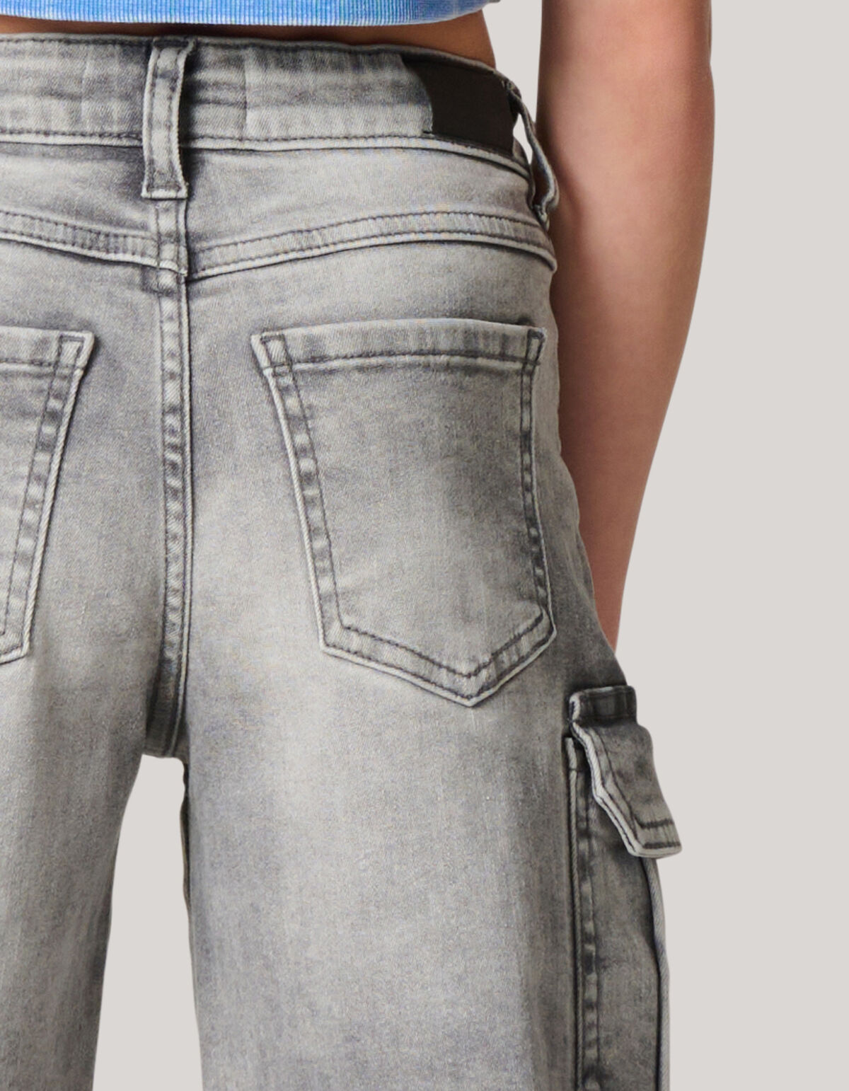 Cargo Jeans Grijs SHOEBY GIRLS