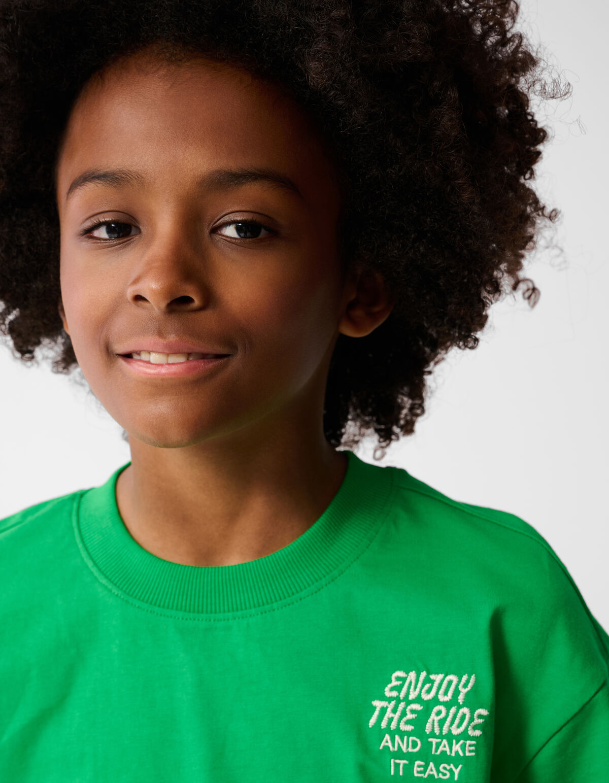 Text-T-Shirt Grün SHOEBY BOYS