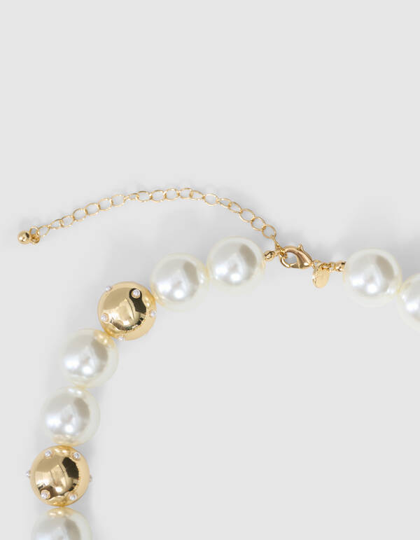 Mix Perlenkette Gold SHOEBY ACCESSOIRES