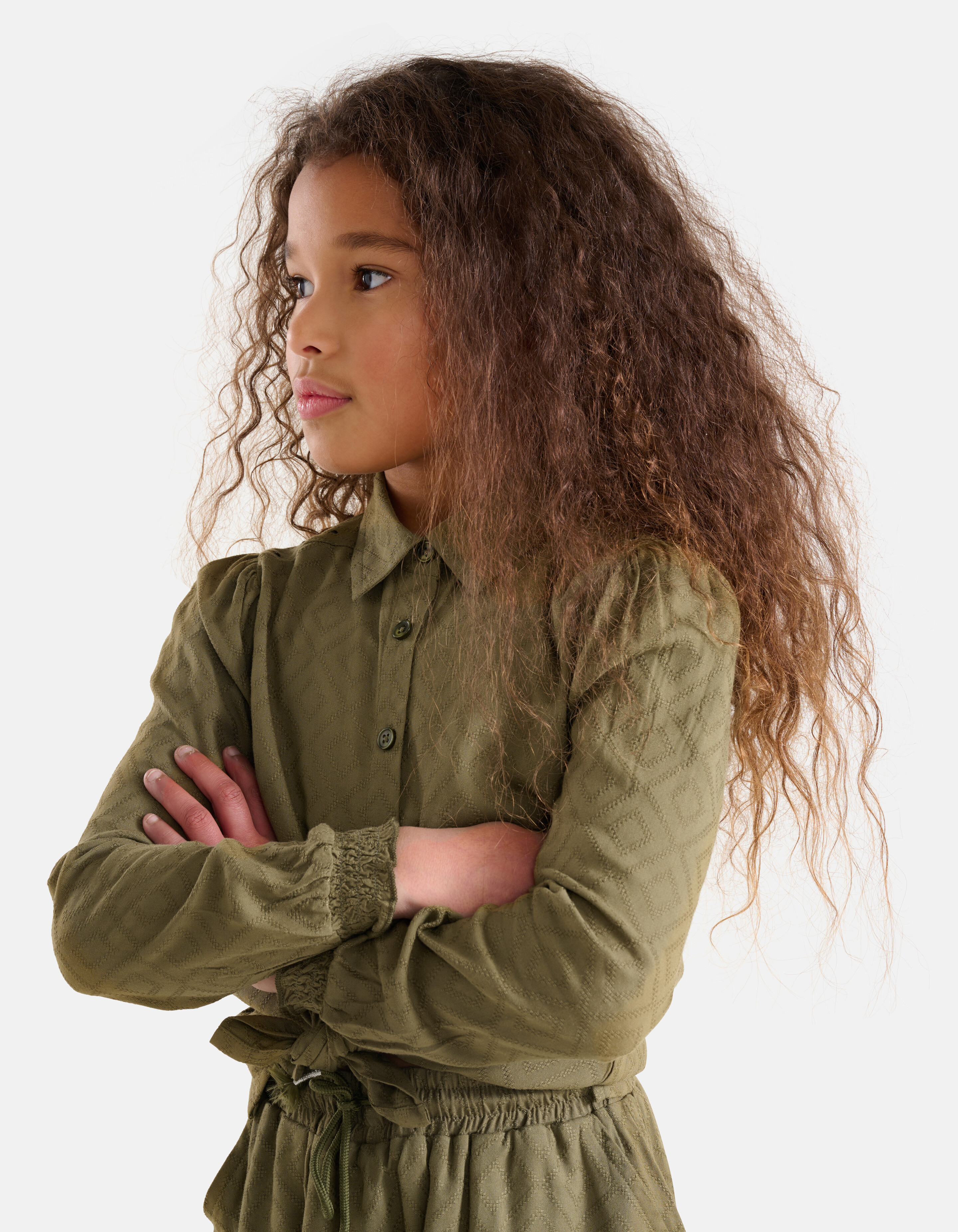 Nietenbluse Dunkelgrün SHOEBY GIRLS