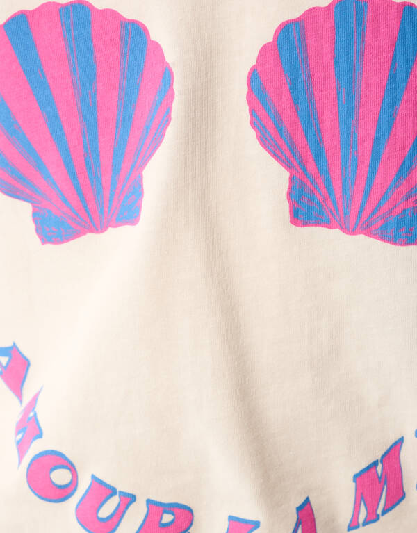 La Mer Artwork T-shirt Off White SHOEBY GIRLS