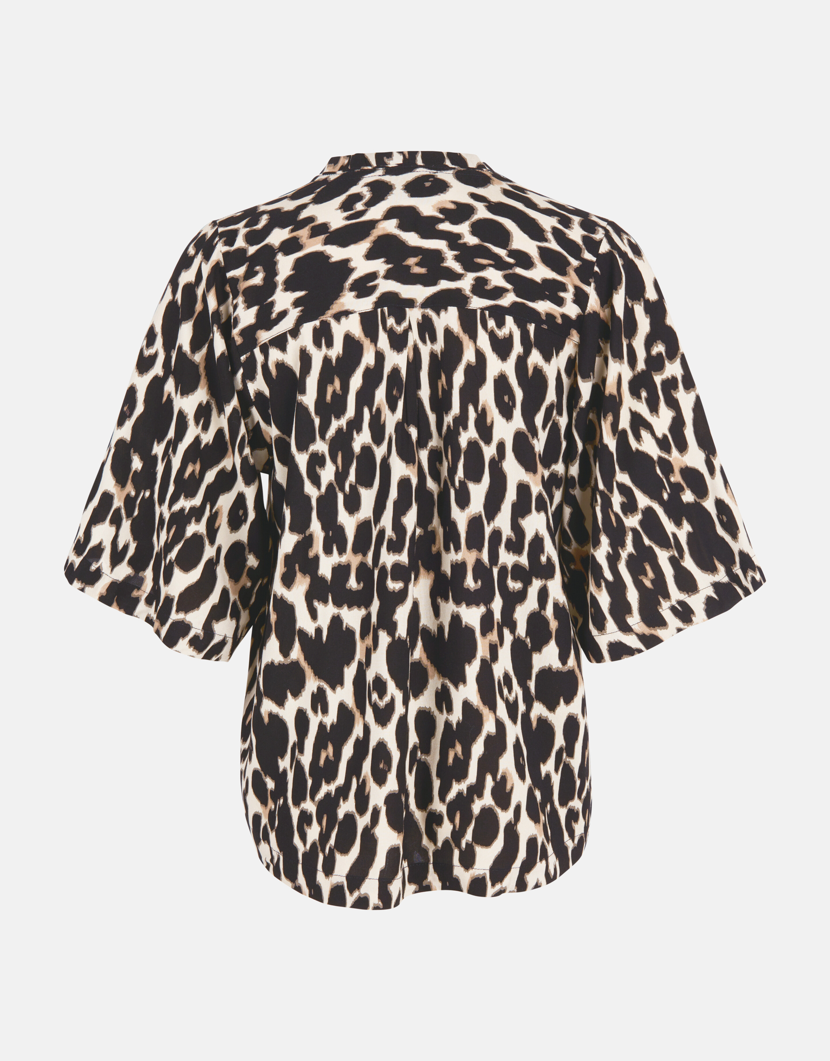 Leopard V-Ausschnitt Top Braun SHOEBY WOMEN