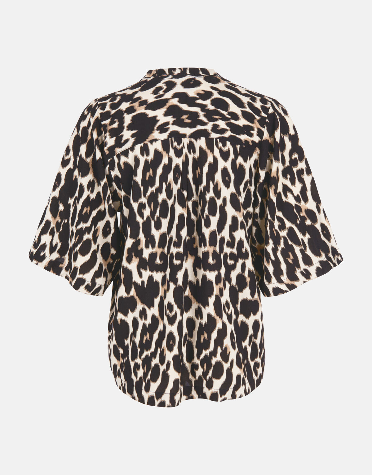 Leopard V-Ausschnitt Top Braun SHOEBY WOMEN