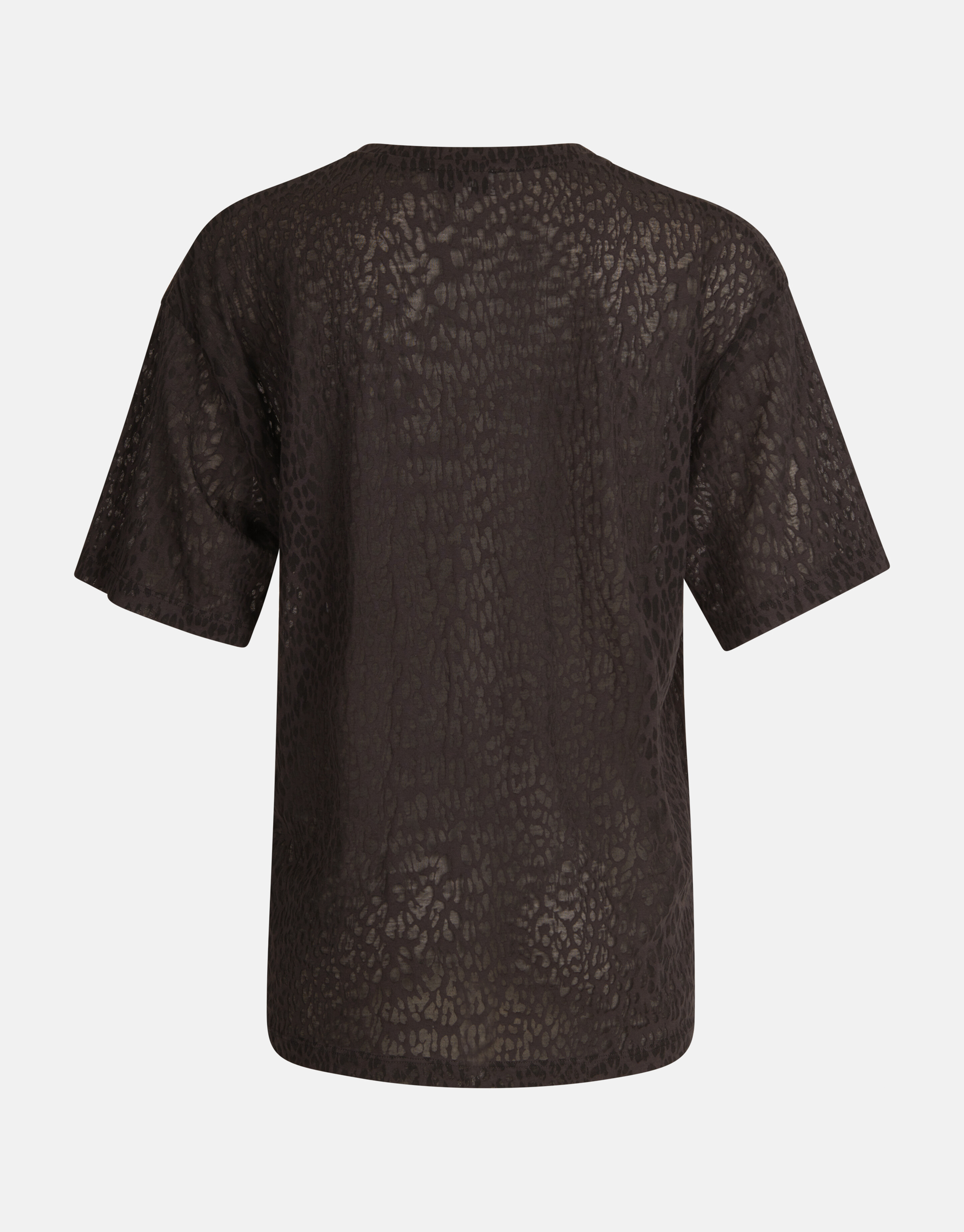 Leopard Burn Out T-shirt Schwarz SHOEBY WOMEN