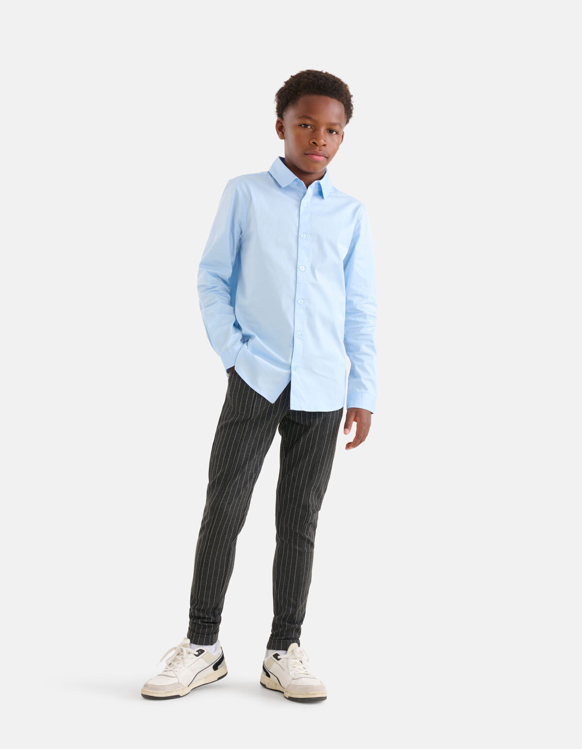 Nadelstreifen-Hose Dunkelgrau SHOEBY BOYS