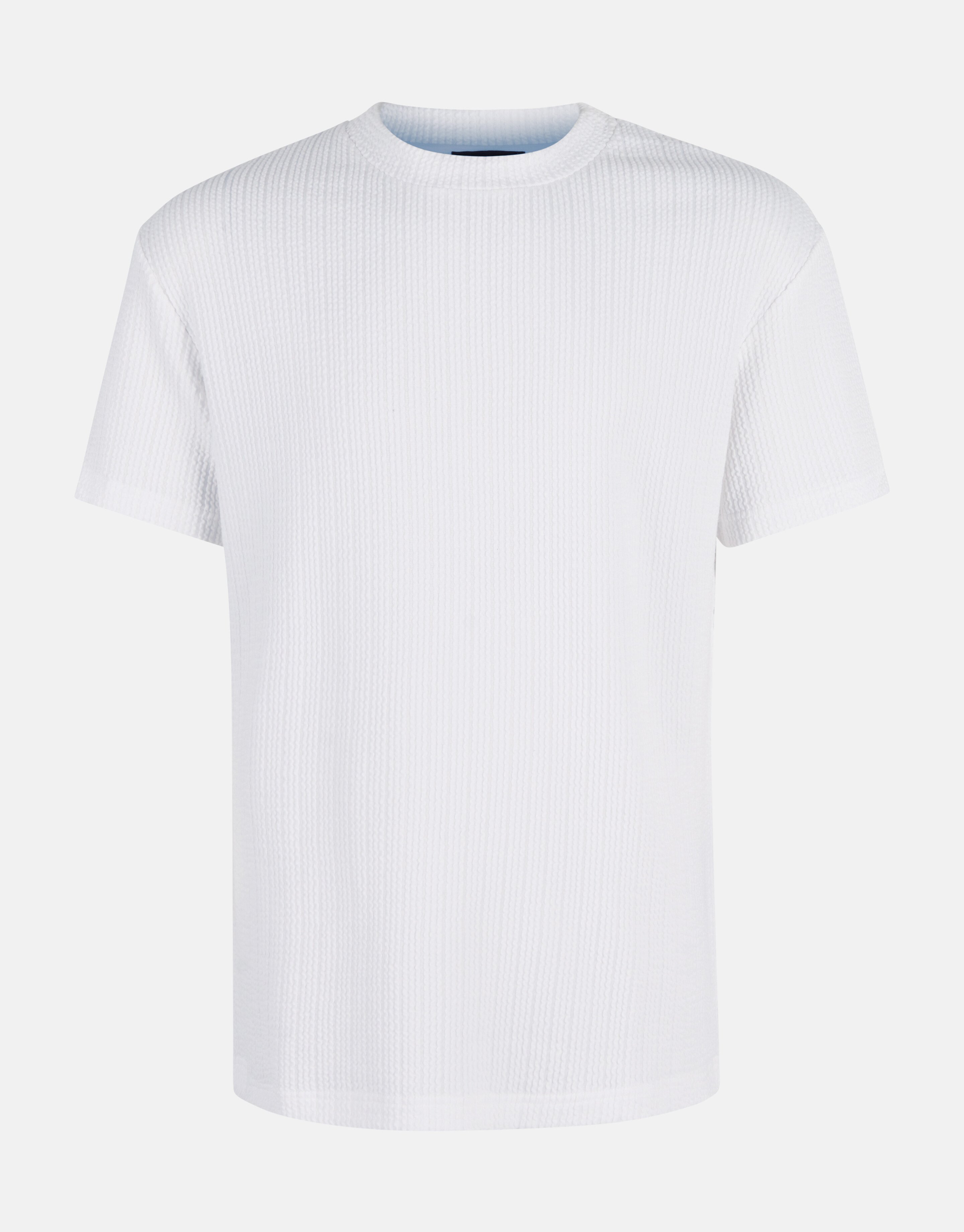 Seersucker-T-Shirt Weiß SHOEBY MEN