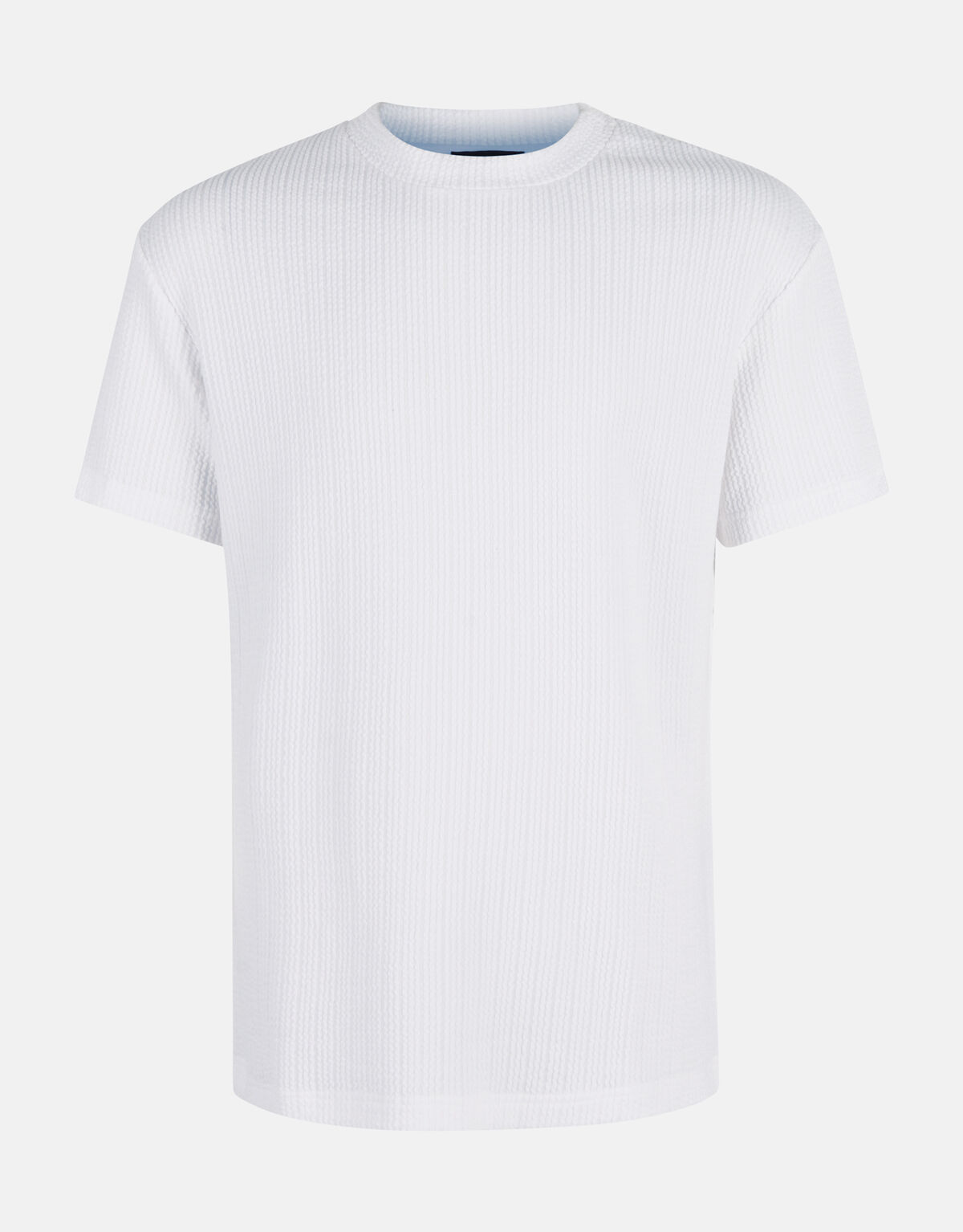 Seersucker-T-Shirt Weiß SHOEBY MEN