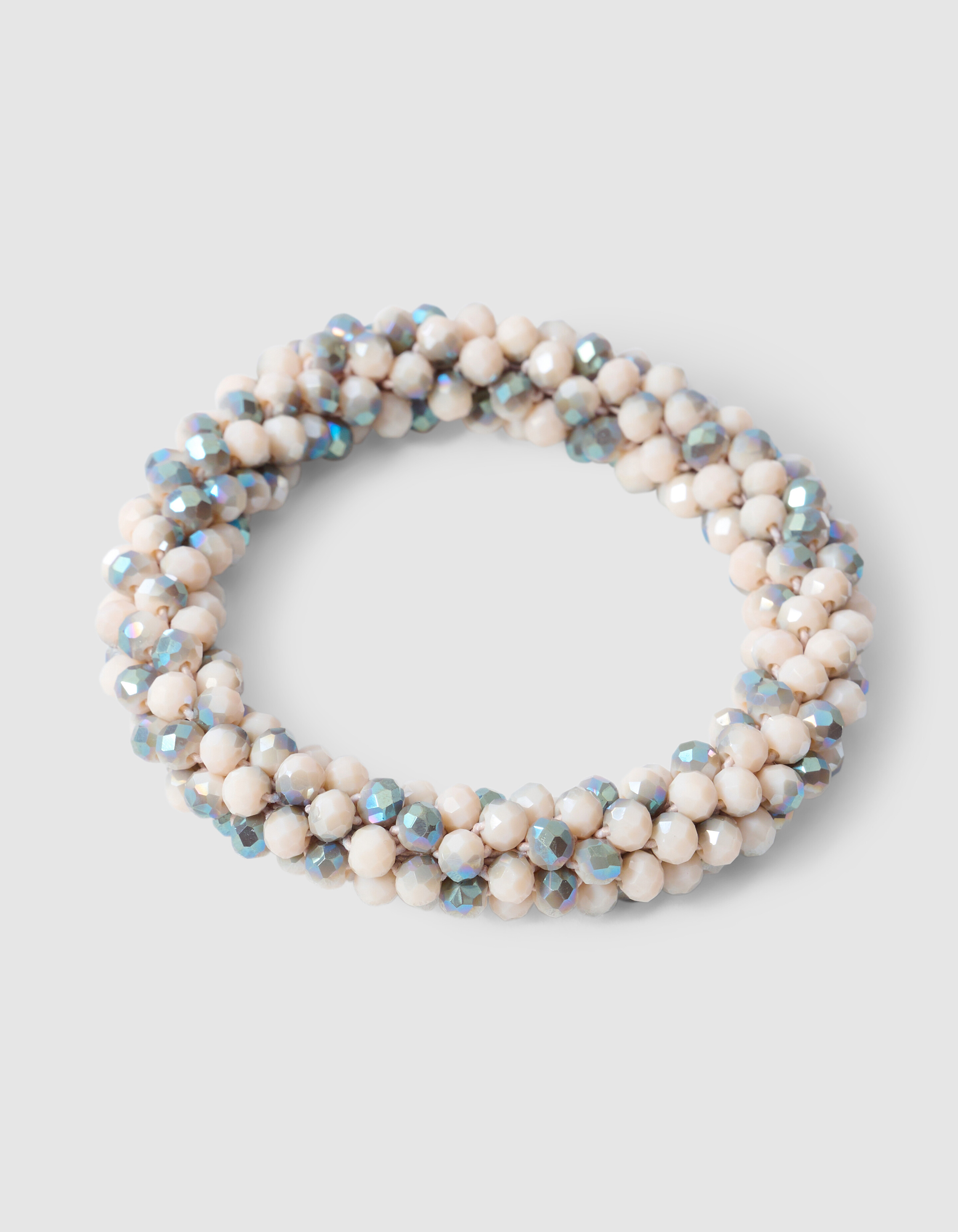 Beaded Hair Elastic Light Grey SHOEBY ACCESSOIRES