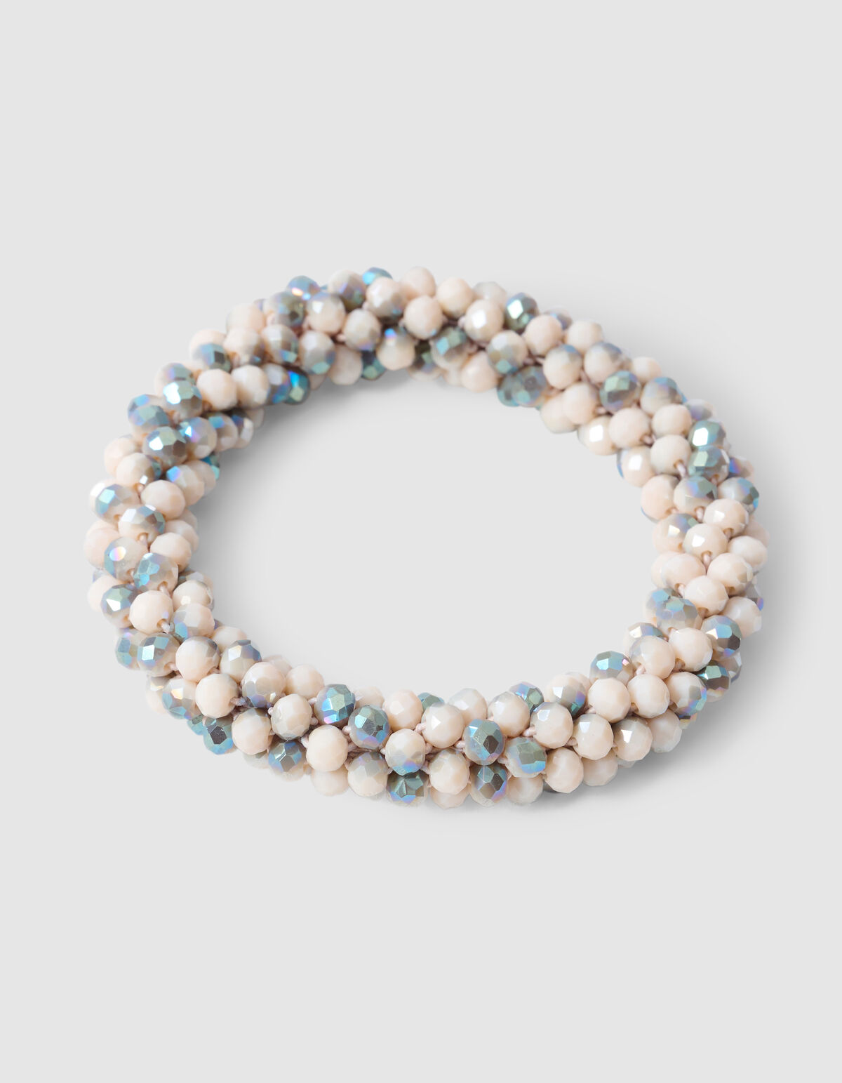 Beaded Hair Elastic Light Grey SHOEBY ACCESSOIRES