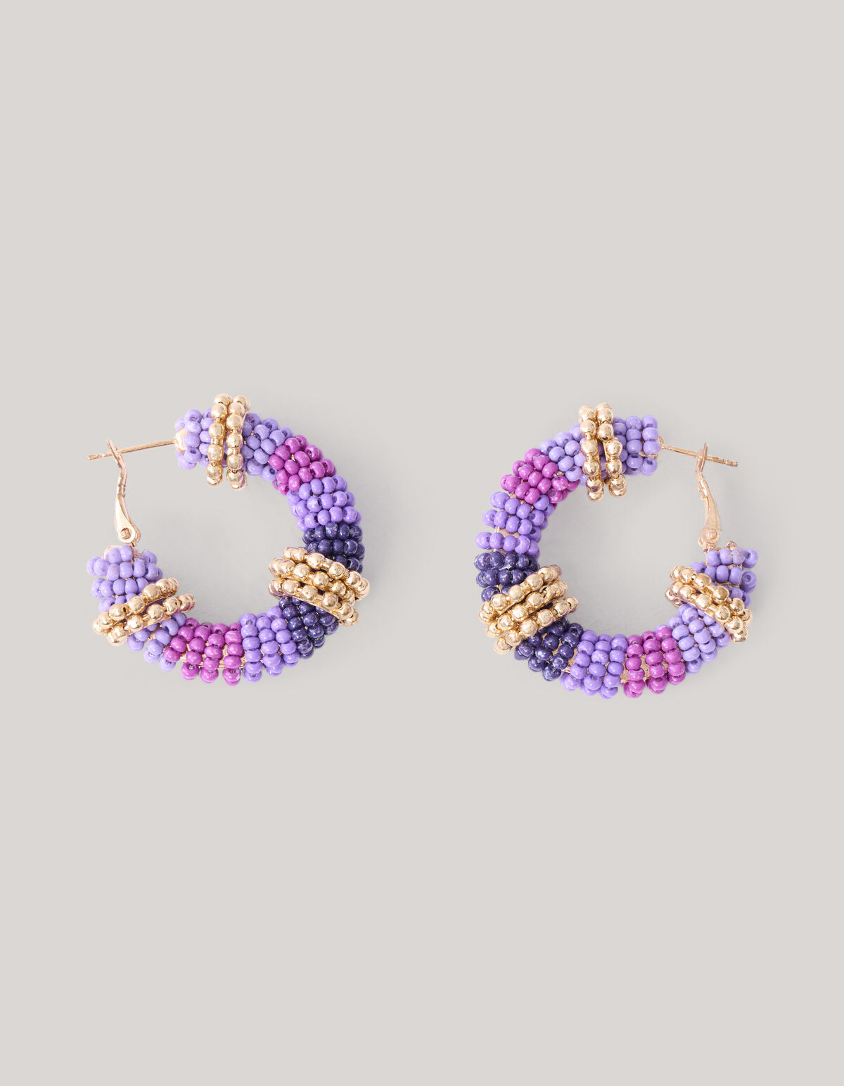 Perlenohrringe Lila SHOEBY ACCESSOIRES