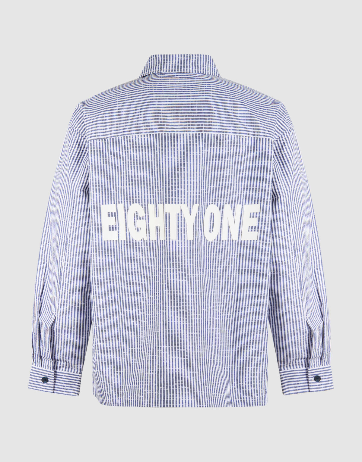 Pinstripe Overshirt Blau SHOEBY MEN