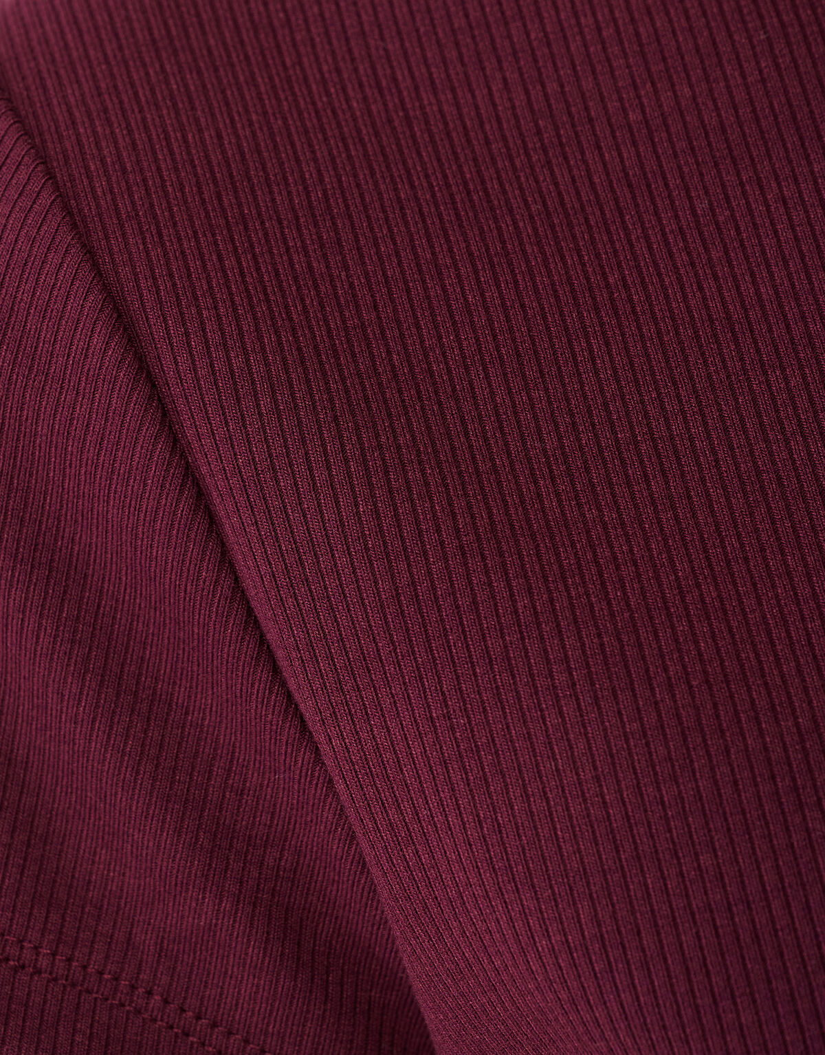 Geripptes T-Shirt, Dunkelrot SHOEBY WOMEN