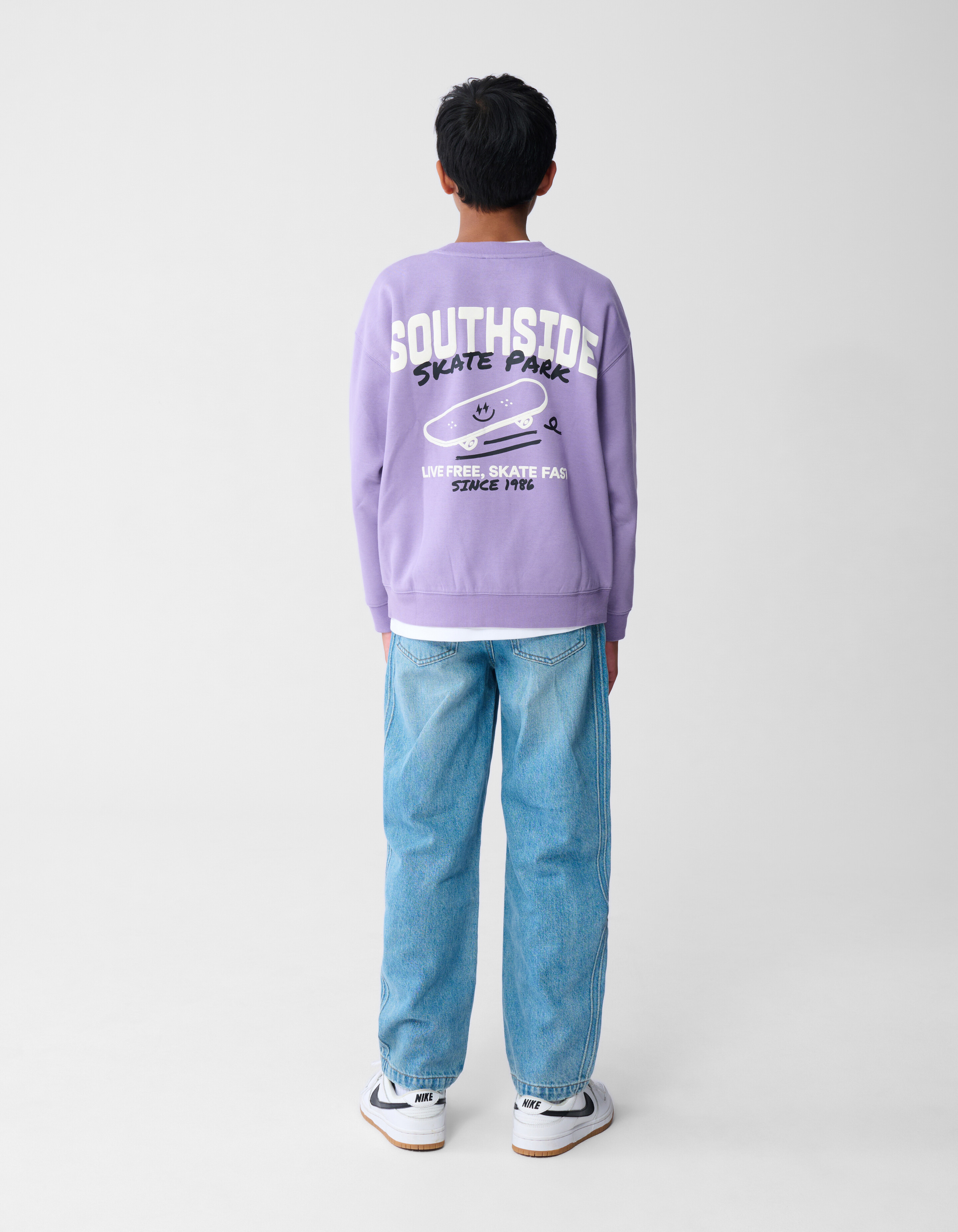 Skatepark-Kunstwerk-Pullover Lila SHOEBY BOYS