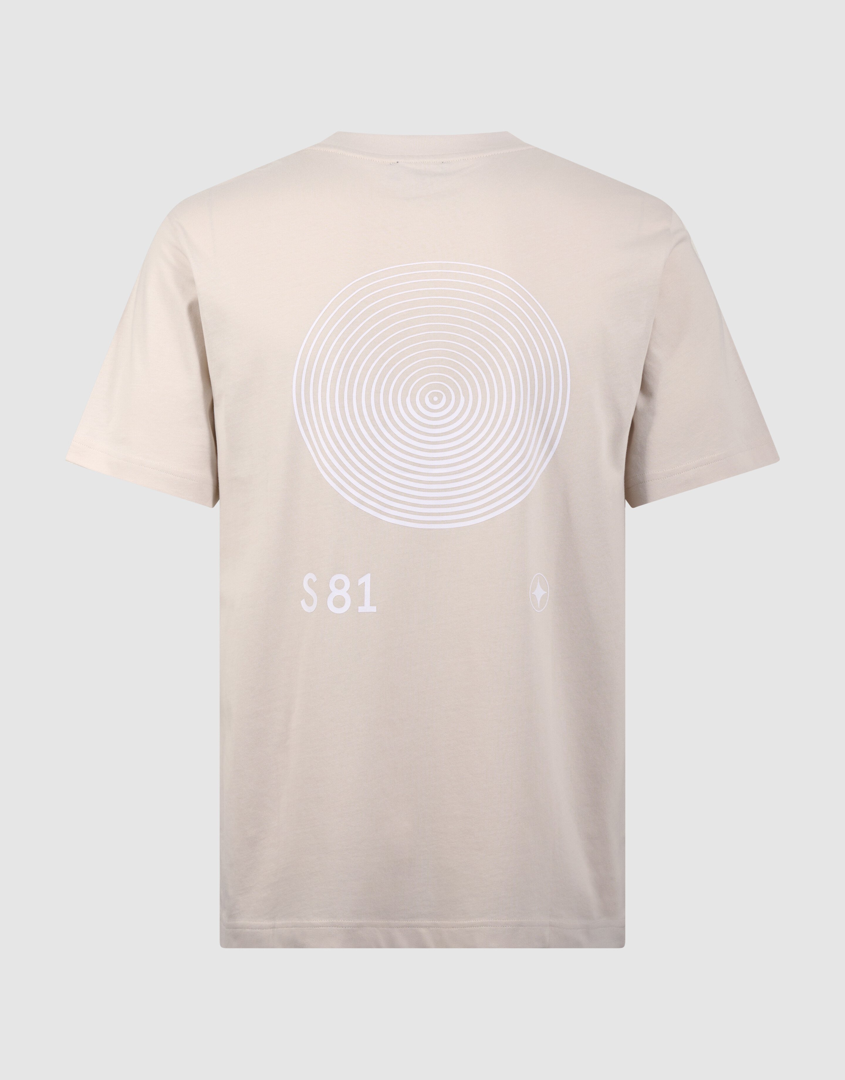 Logo-Kreis-Kunstwerk T-Shirt Sand SHOEBY MEN