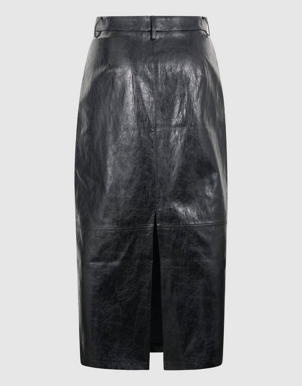 Carpenter Veganer Lederrock Schwarz SHOEBY WOMEN