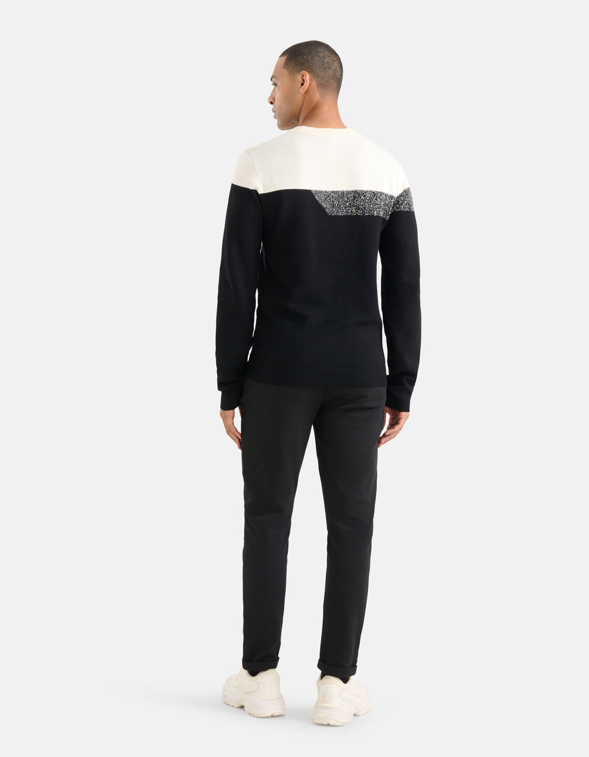 Colorblock Pullover Schwarz SHOEBY MEN