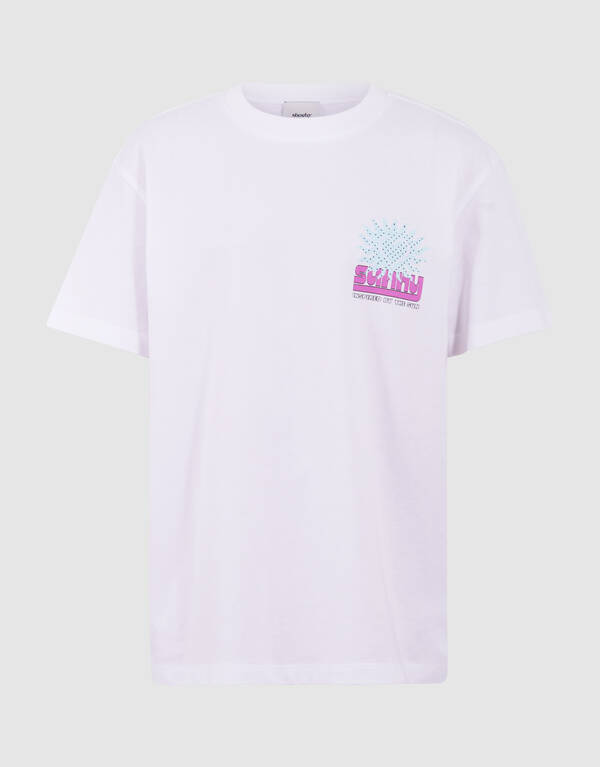 Sun Artwork T-Shirt Wei&szlig; SHOEBY GIRLS