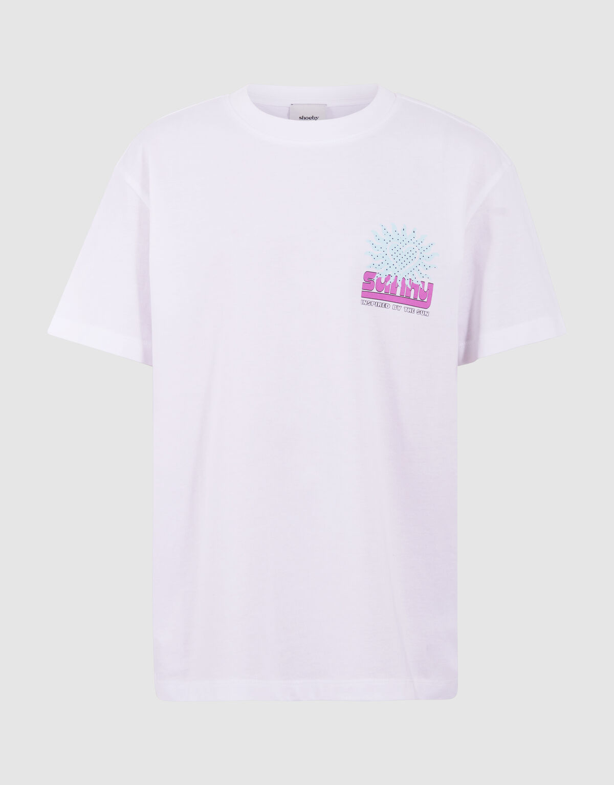 Sun Artwork T-Shirt Wei&szlig; SHOEBY GIRLS