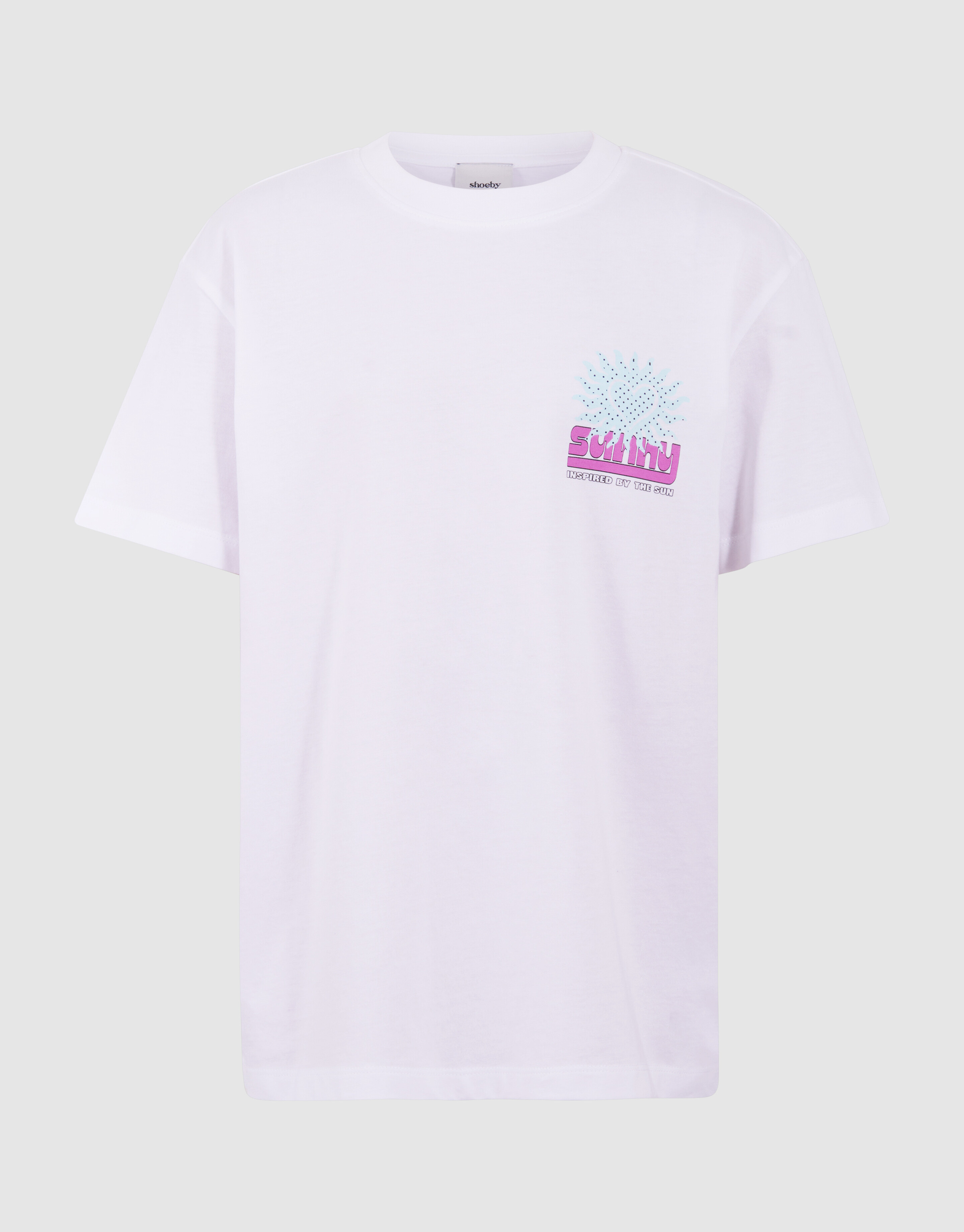 Sun Artwork T-Shirt Wei&szlig; SHOEBY GIRLS