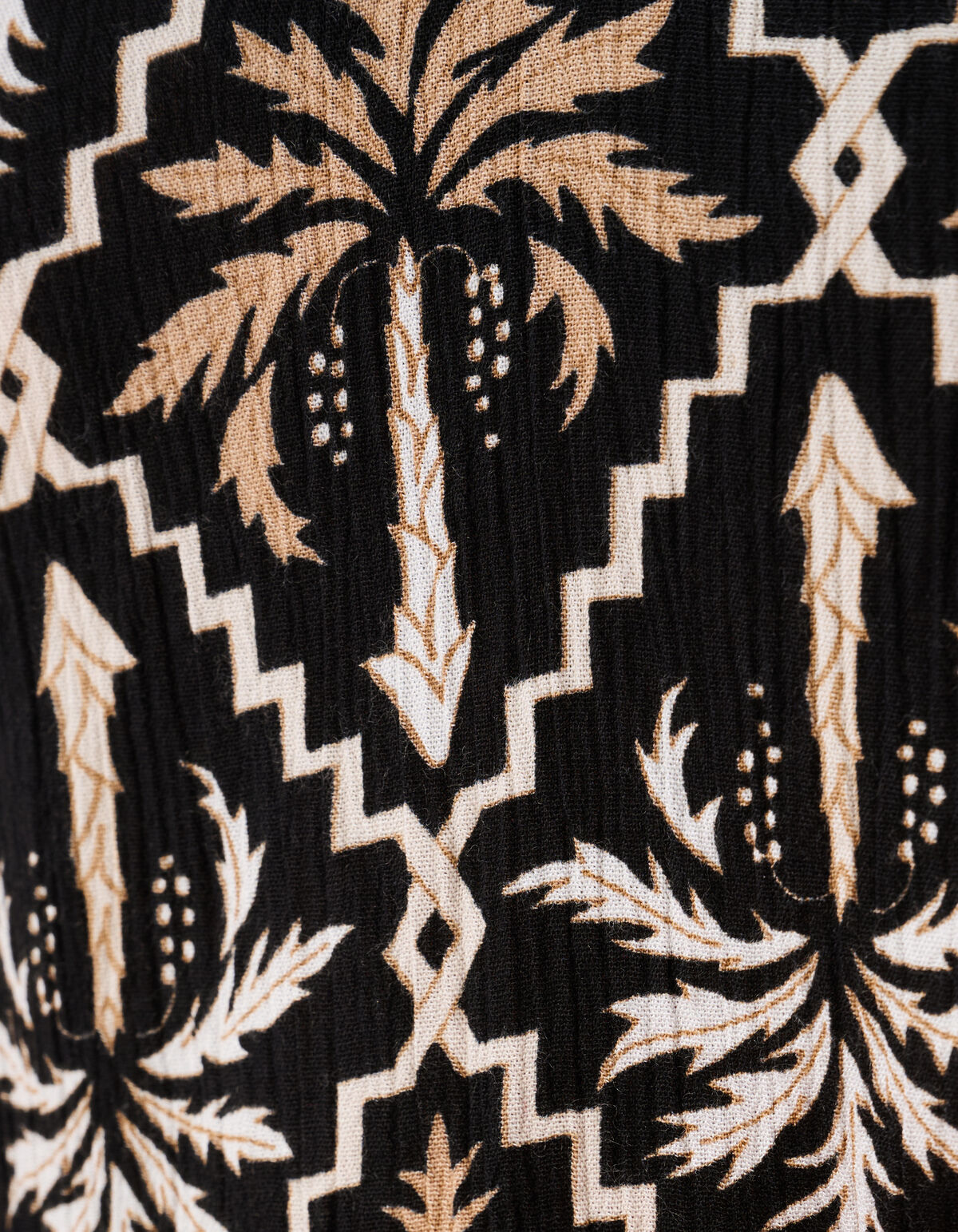 Bedrucktes Top Schwarz/Wei&szlig; SHOEBY WOMEN