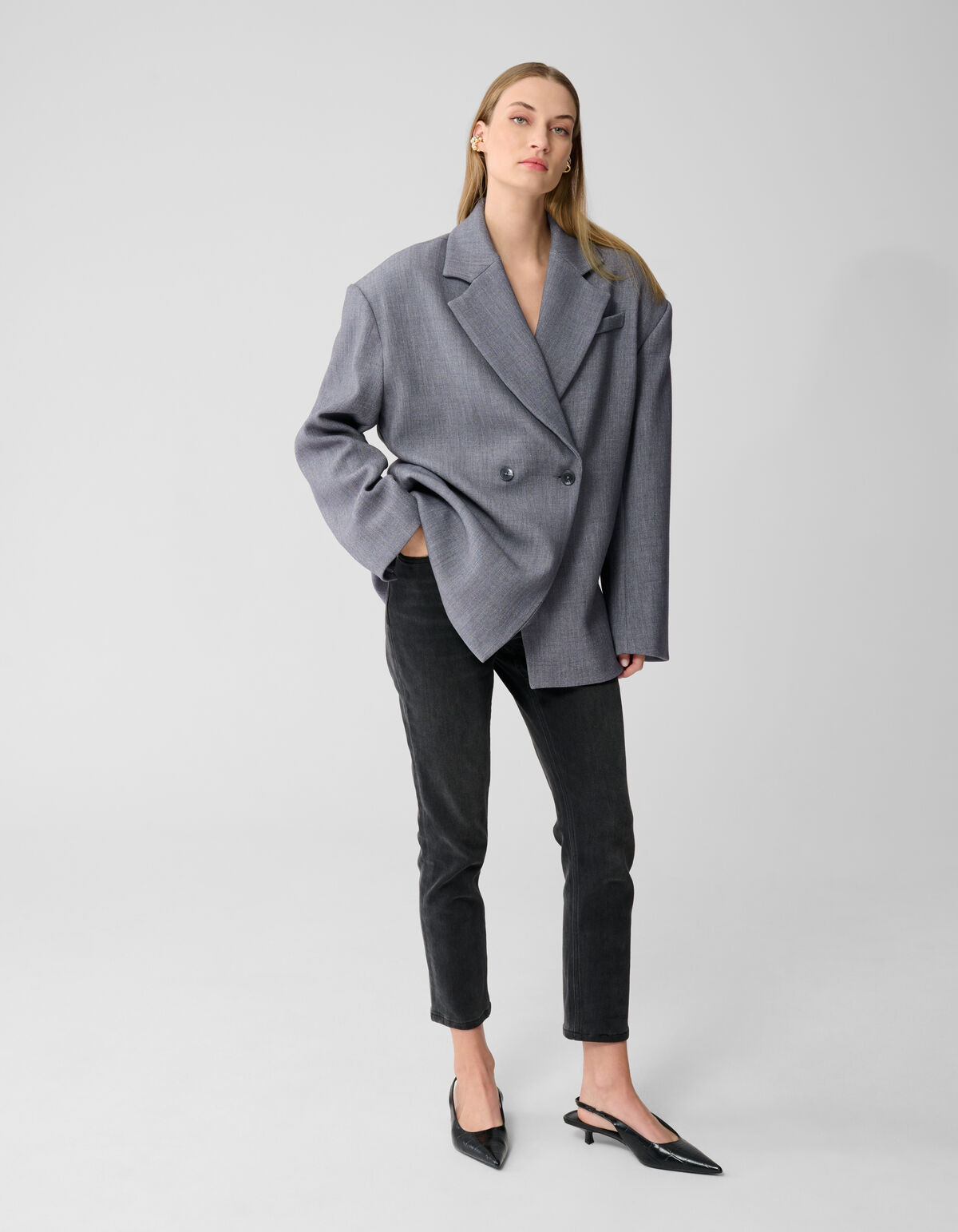Oversized-Schulterblazer Grau Von Lonneke SHOEBY WOMEN