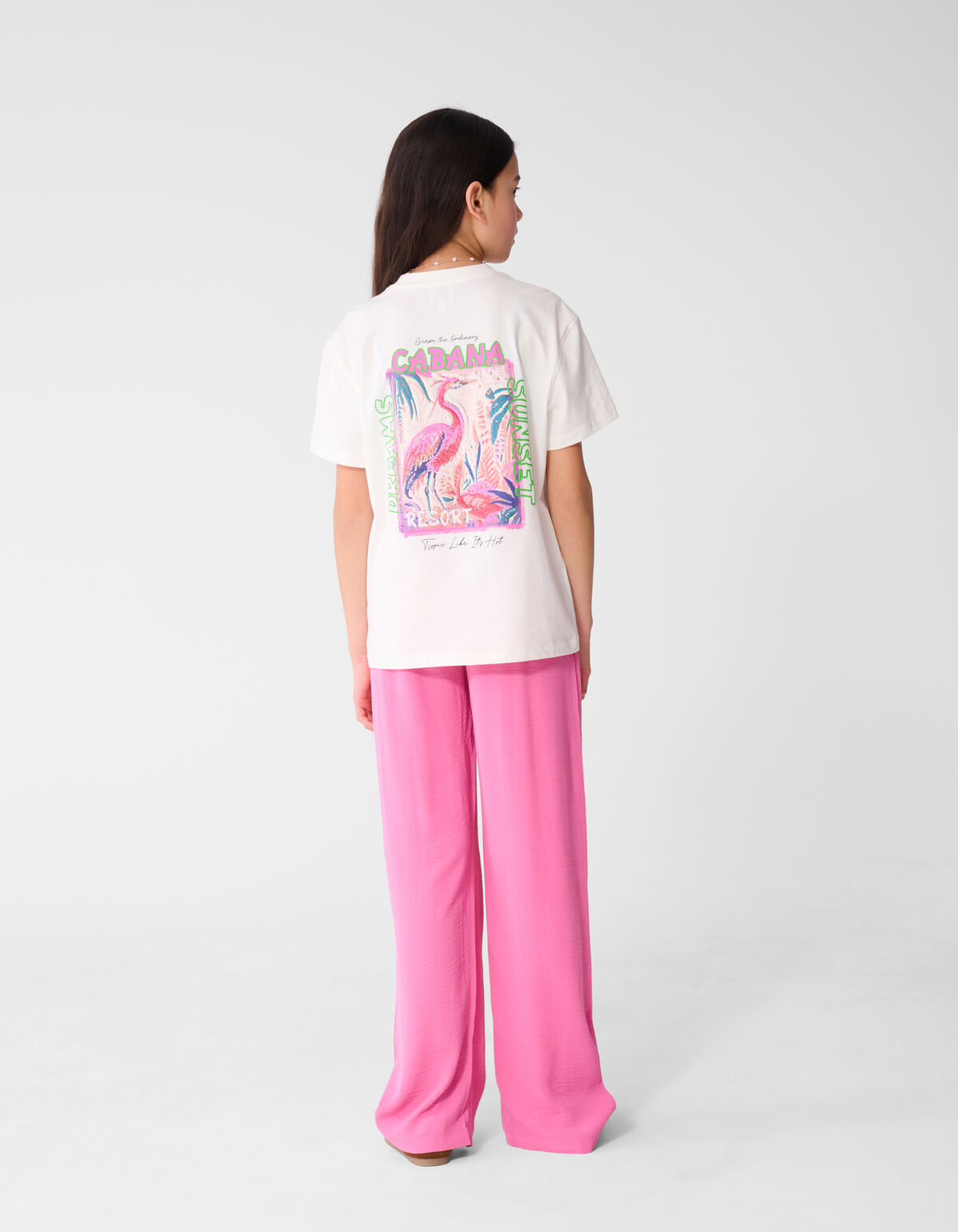 Cabana Artwork T-Shirt Wei&szlig; SHOEBY GIRLS