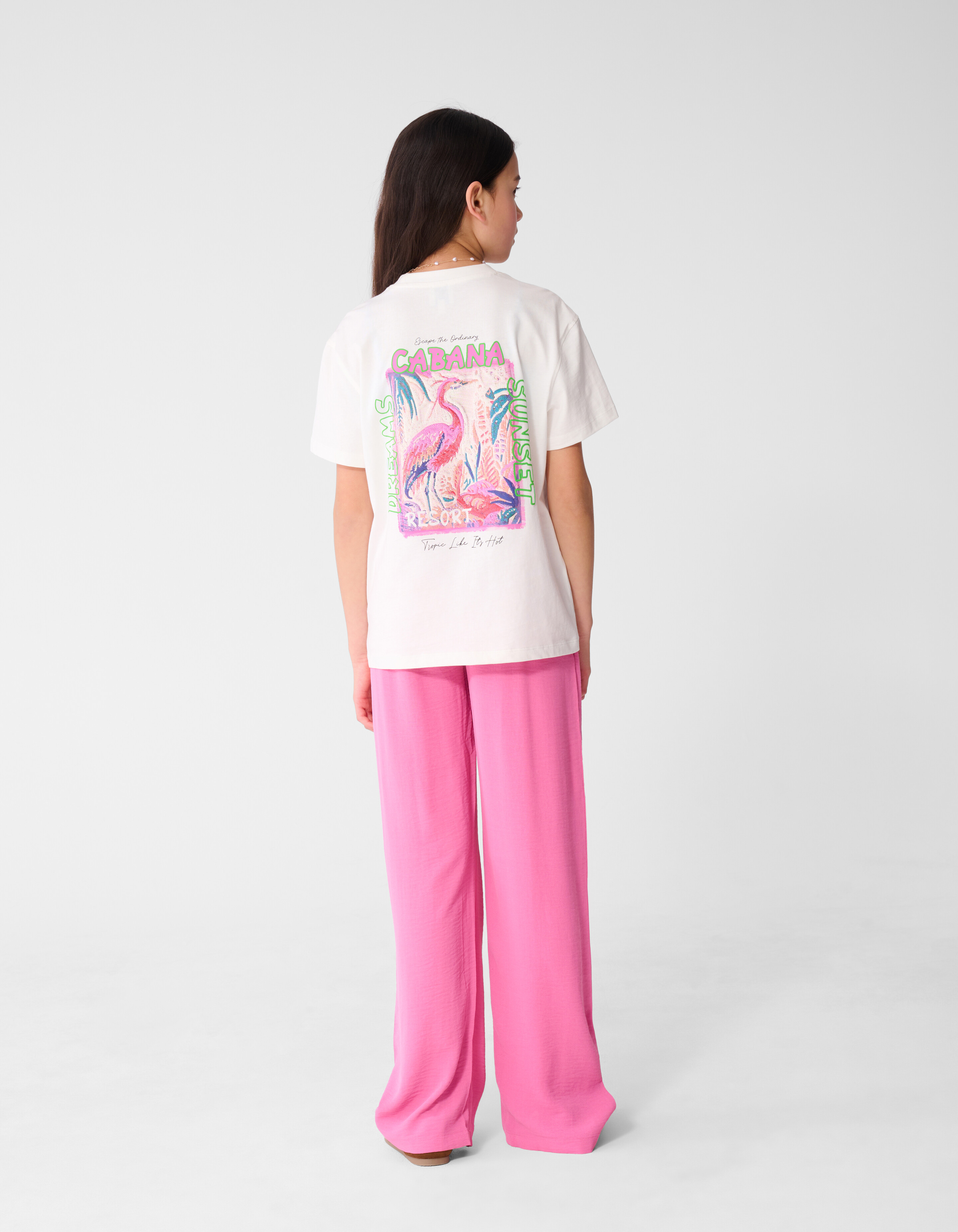 Cabana Artwork T-Shirt Wei&szlig; SHOEBY GIRLS