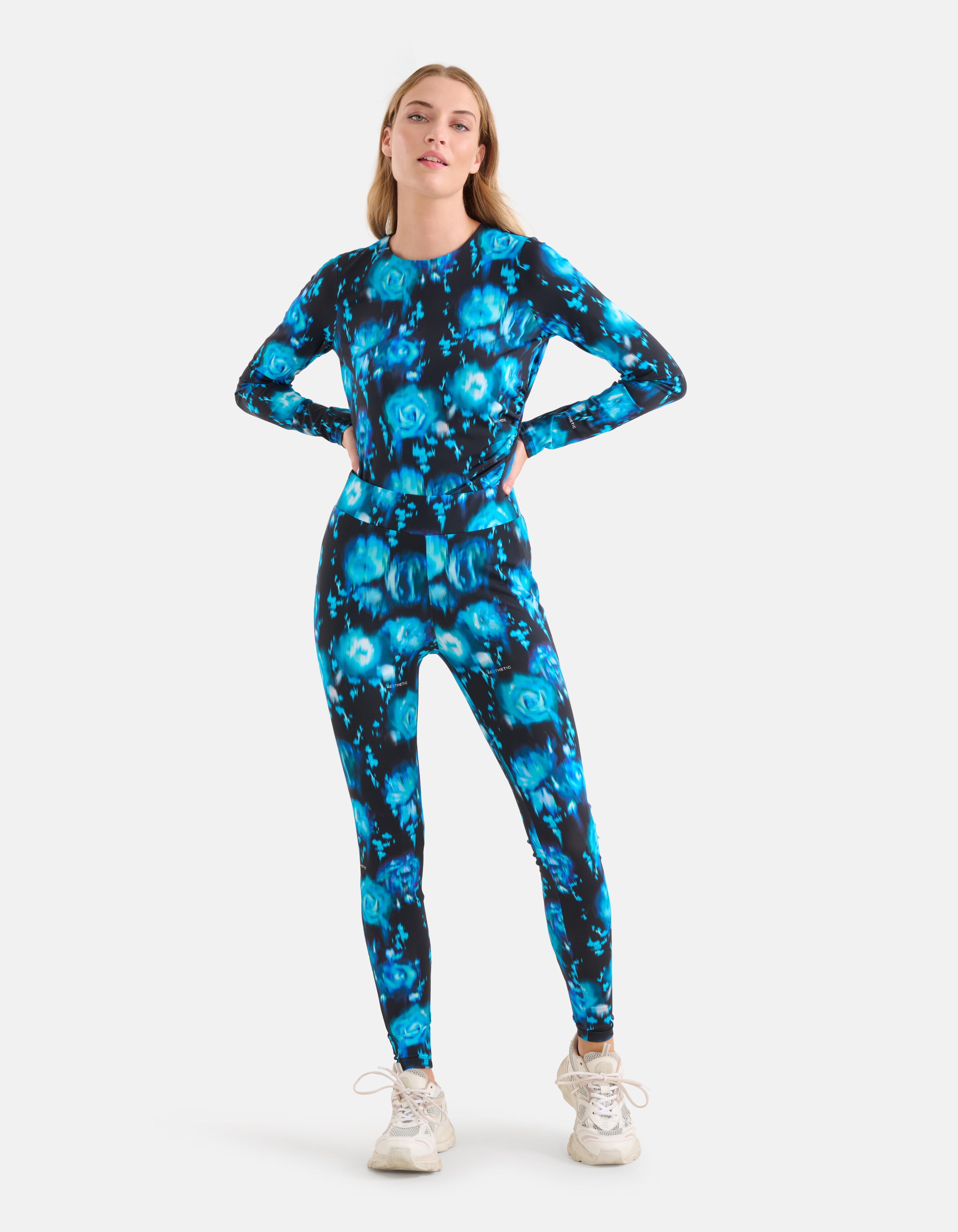 Bedruckte Reise-Leggings Blau SHOEBY WOMEN
