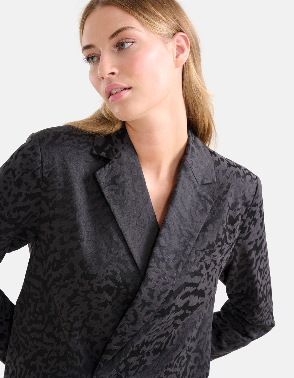 Leopard Blazerkleid Schwarz SHOEBY WOMEN