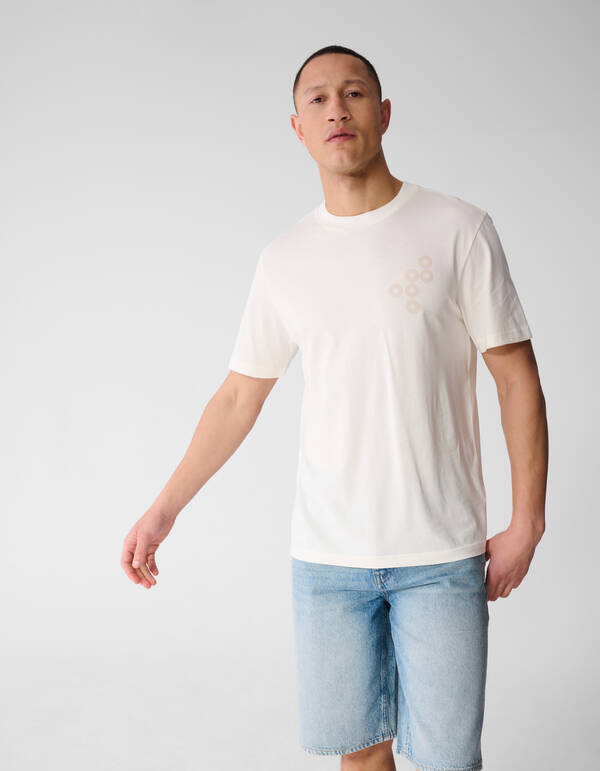 Spread Logo T-Shirt Gebrochen Wei&szlig; SHOEBY MEN