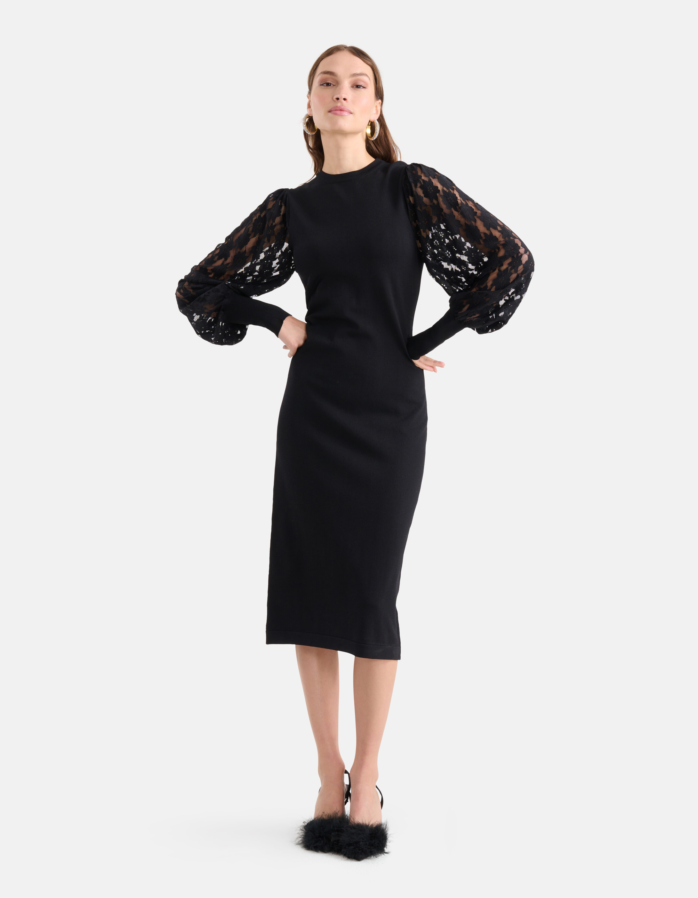 Spitzenkleid Schwarz SHOEBY WOMEN