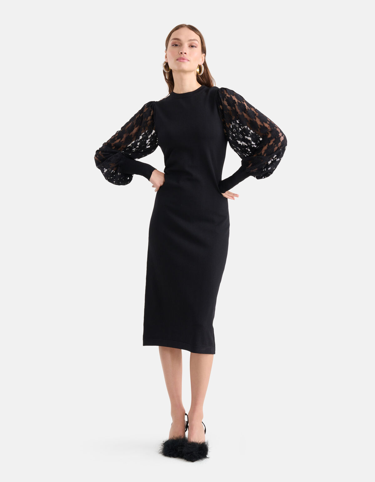 Spitzenkleid Schwarz SHOEBY WOMEN