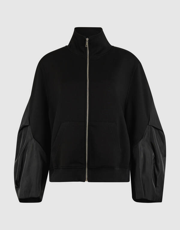 Bomber Ärmel Weste Schwarz von Mieke SHOEBY WOMEN