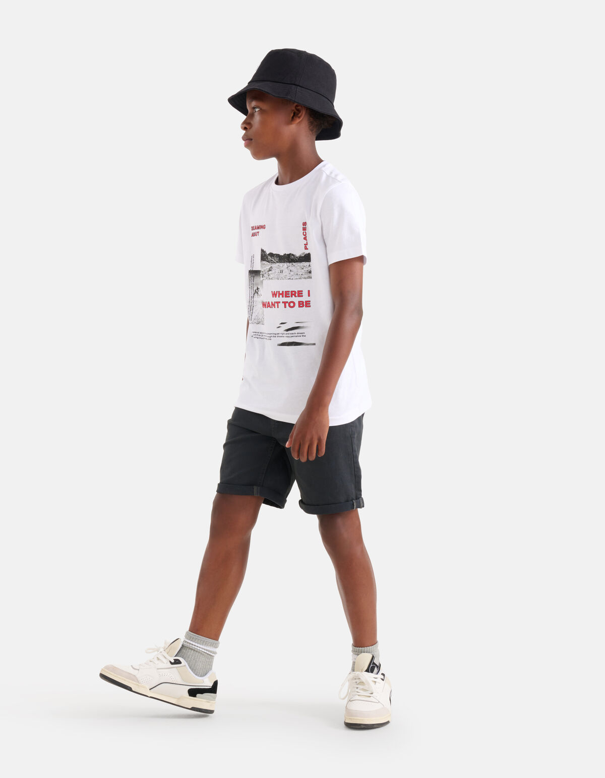 Artwork T-shirt Weiß SHOEBY BOYS