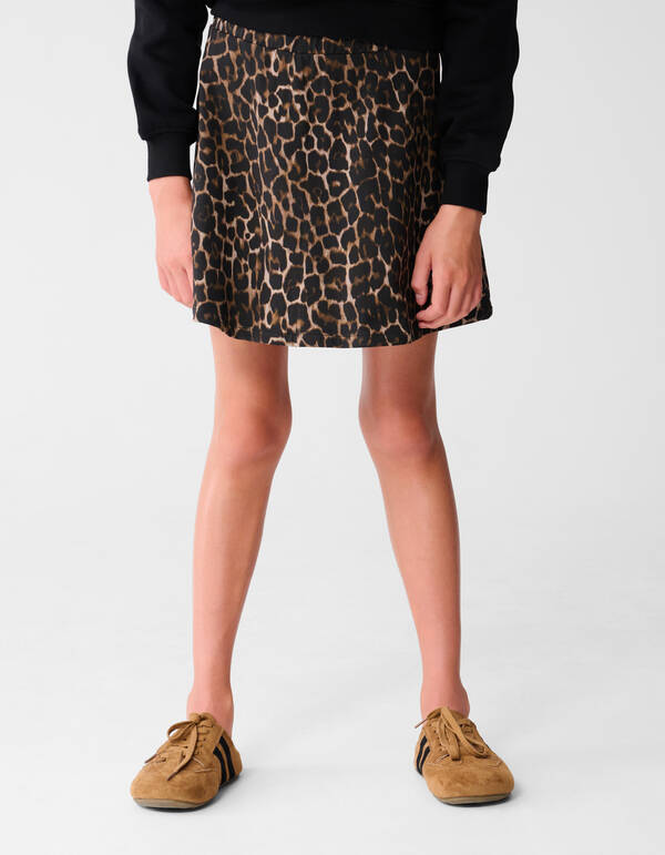 Leoparden-Minirock Braun SHOEBY GIRLS