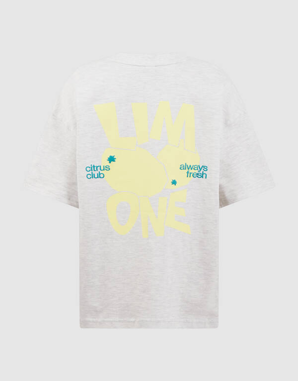 Citrus Artwork T-Shirt Hellgrau SHOEBY BOYS